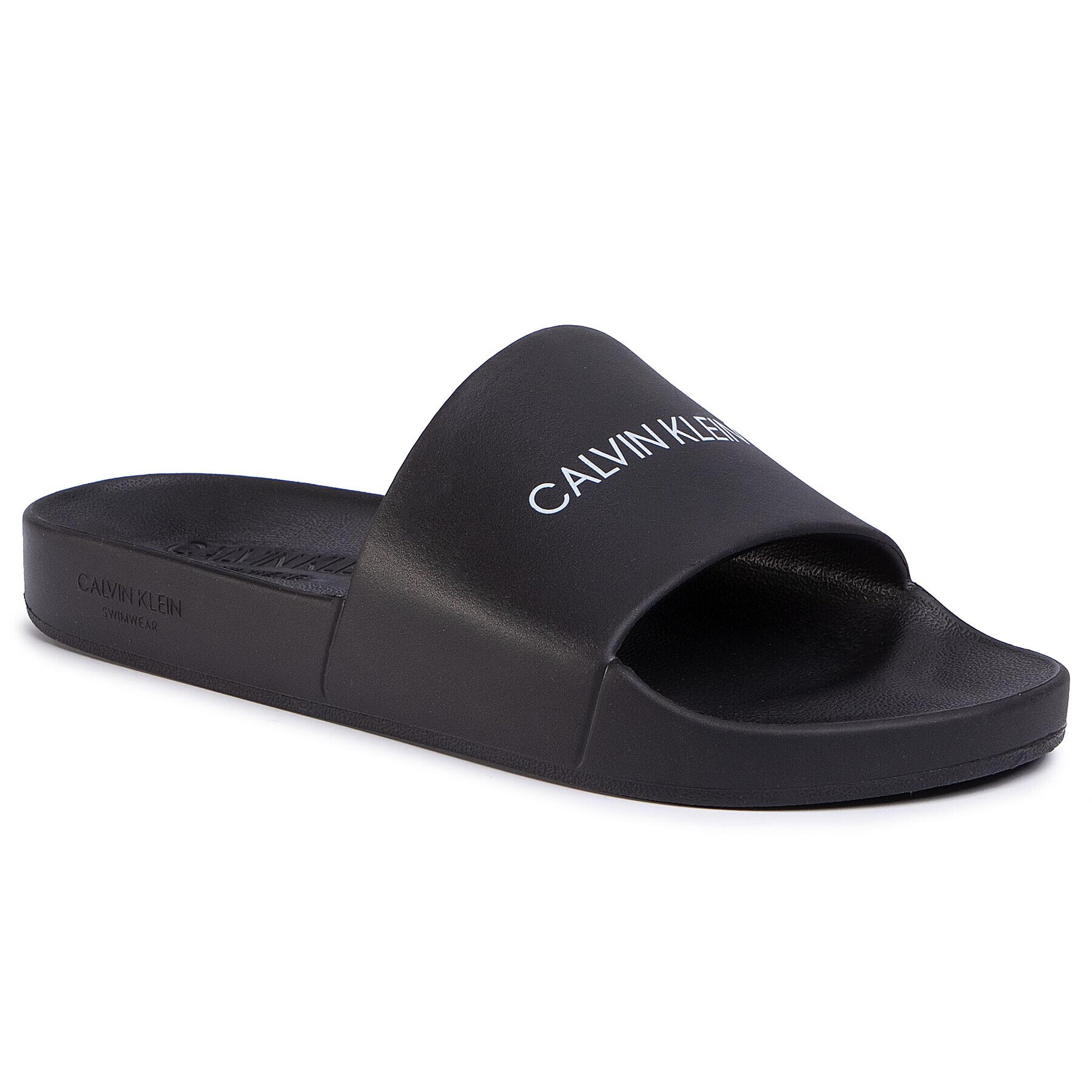 Calvin Klein Swimwear Papucs One Mold Slide KM0KM00498 Fekete - Pepit.hu