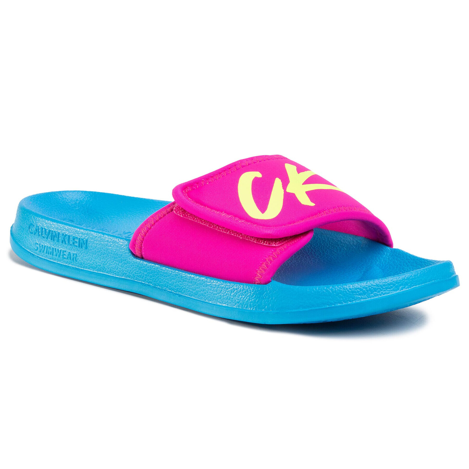 Calvin Klein Swimwear Papucs Velcro Slide KW0KW01028 Rózsaszín - Pepit.hu