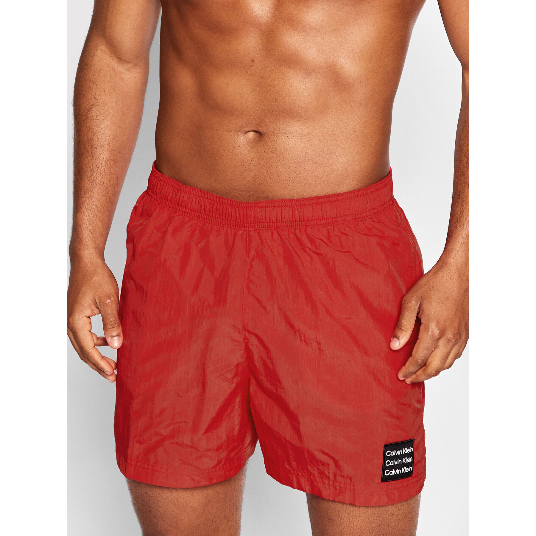 Calvin Klein Swimwear Úszónadrág KM0KM00712 Piros Regular Fit - Pepit.hu