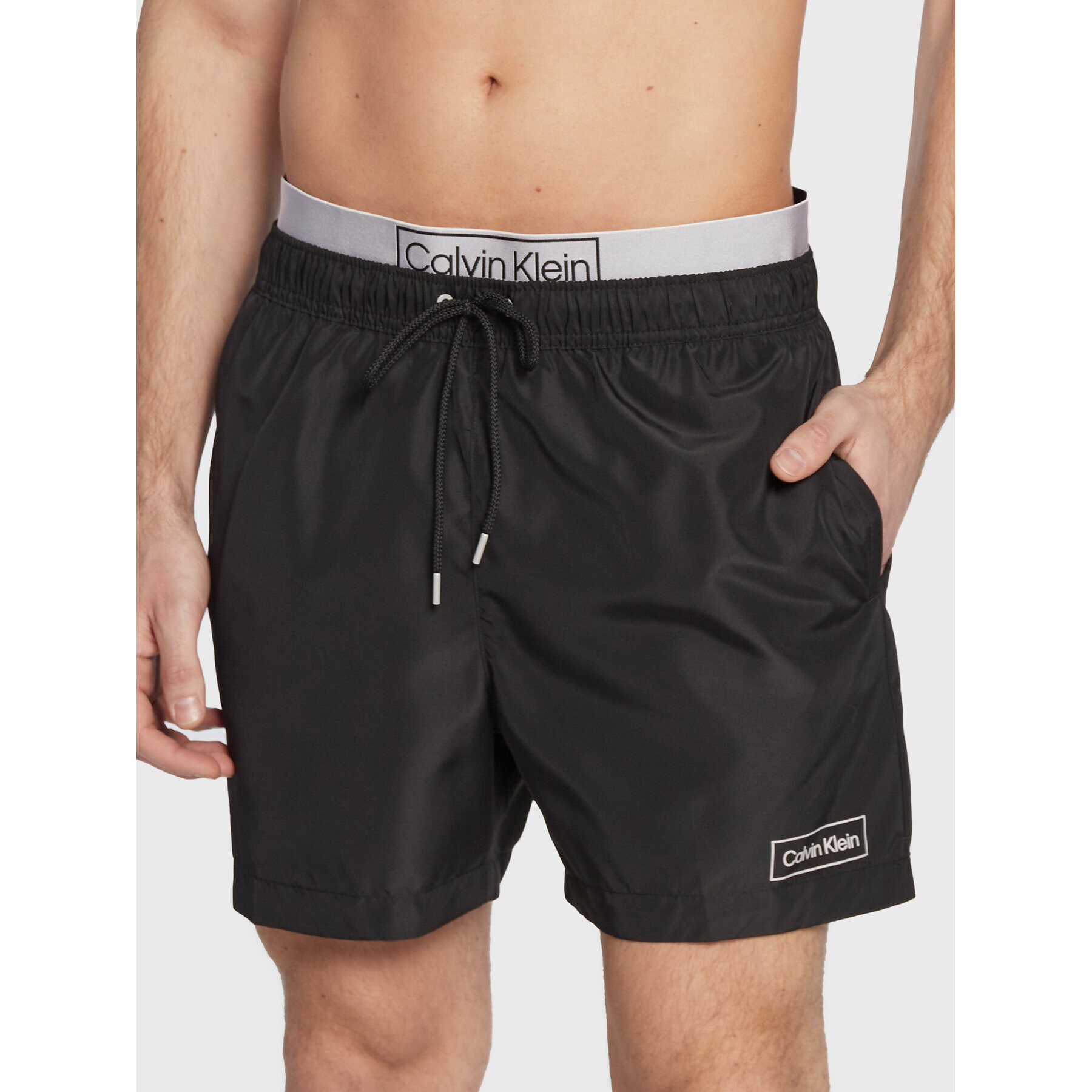 Calvin Klein Swimwear Úszónadrág KM0KM00788 Fekete Regular Fit - Pepit.hu