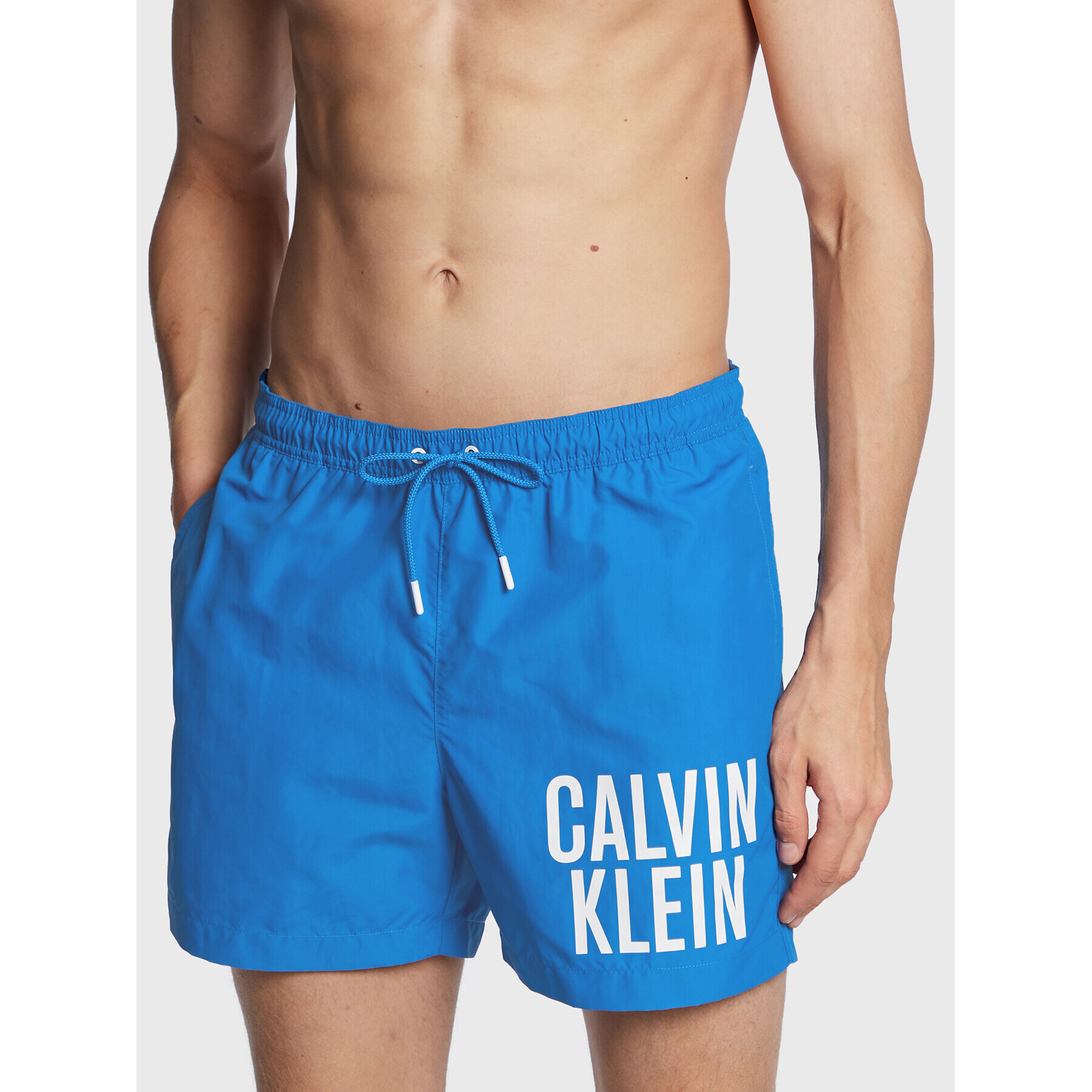 Calvin Klein Swimwear Úszónadrág KM0KM00794 Kék Regular Fit - Pepit.hu