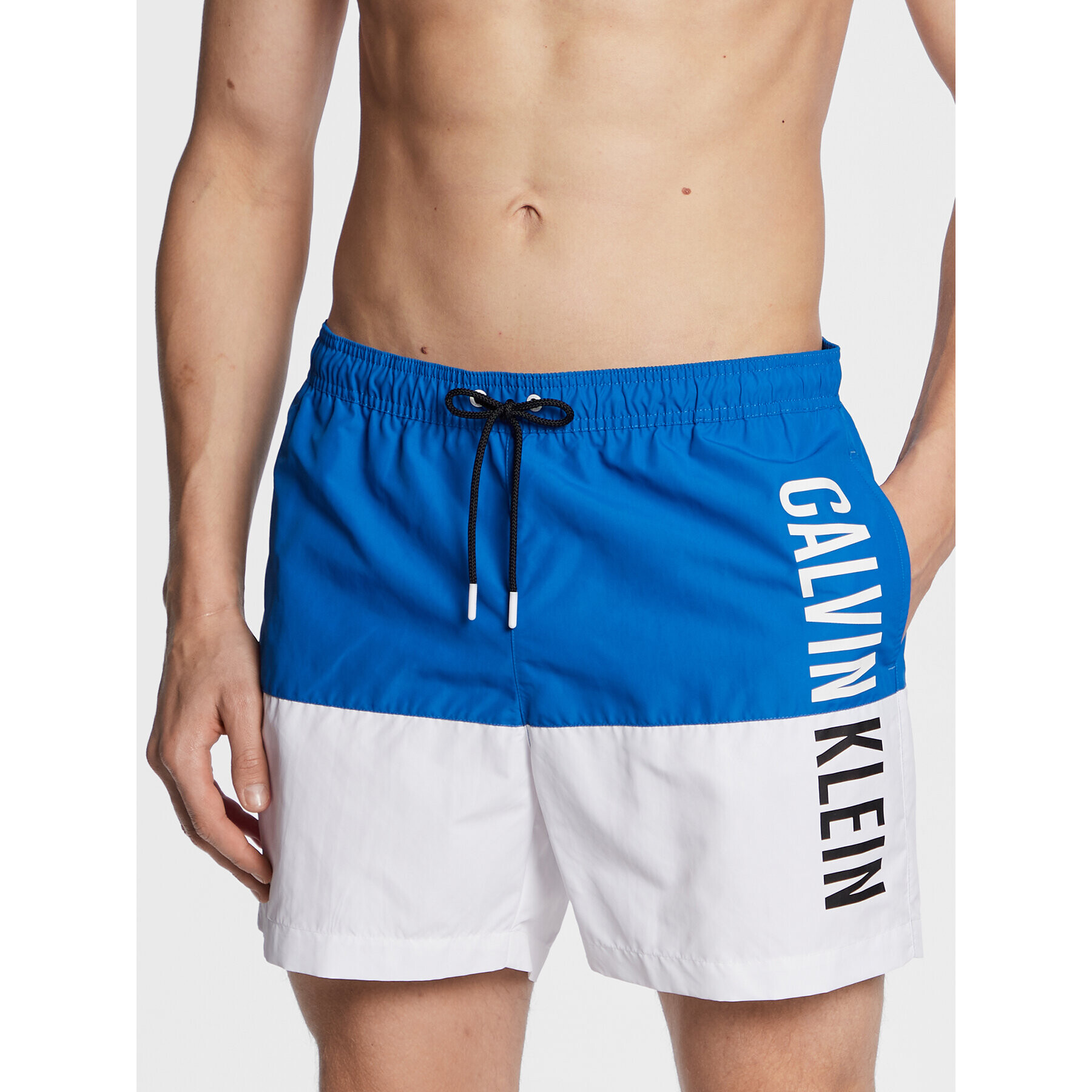 Calvin Klein Swimwear Úszónadrág KM0KM00796 Kék Regular Fit - Pepit.hu