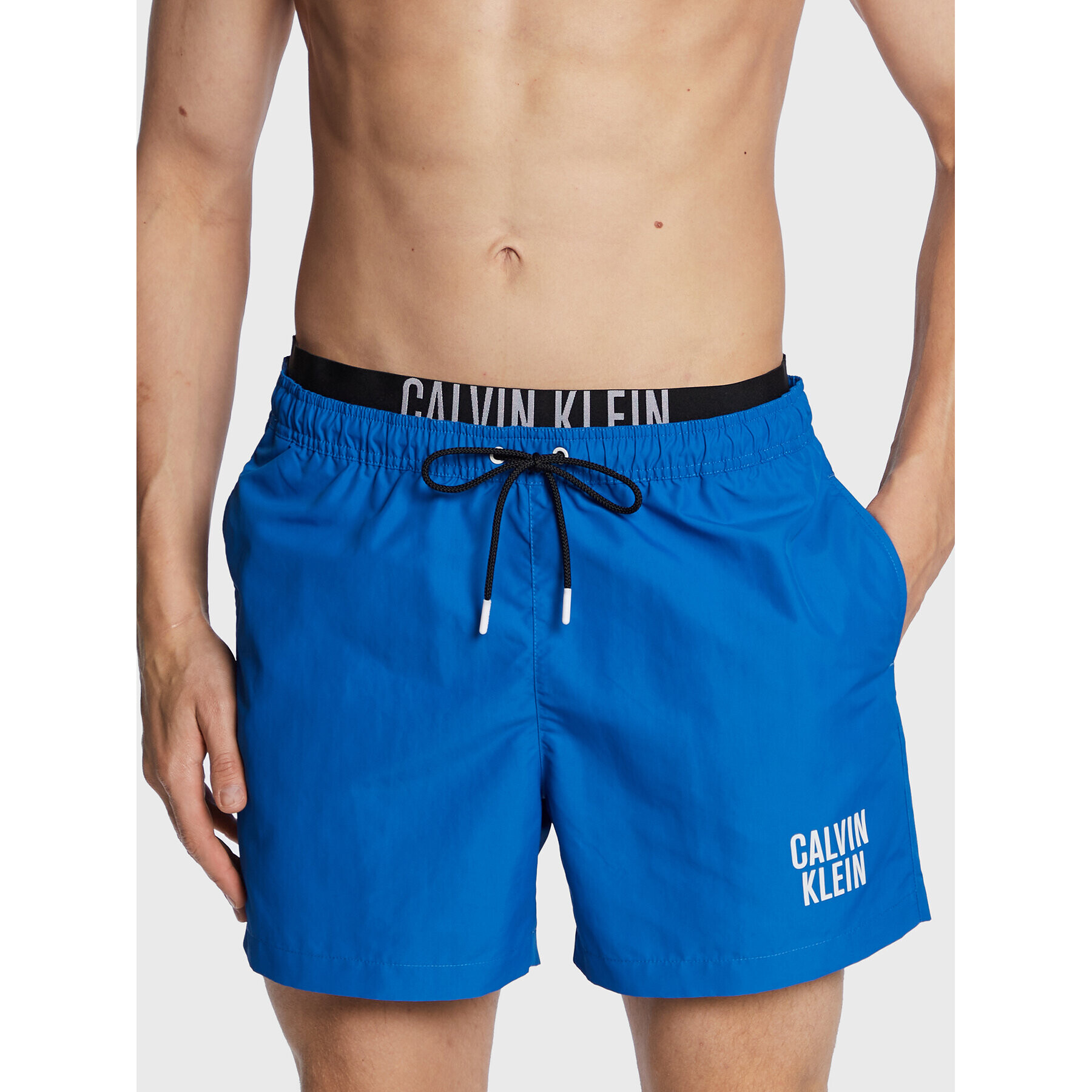 Calvin Klein Swimwear Úszónadrág KM0KM00798 Kék Regular Fit - Pepit.hu