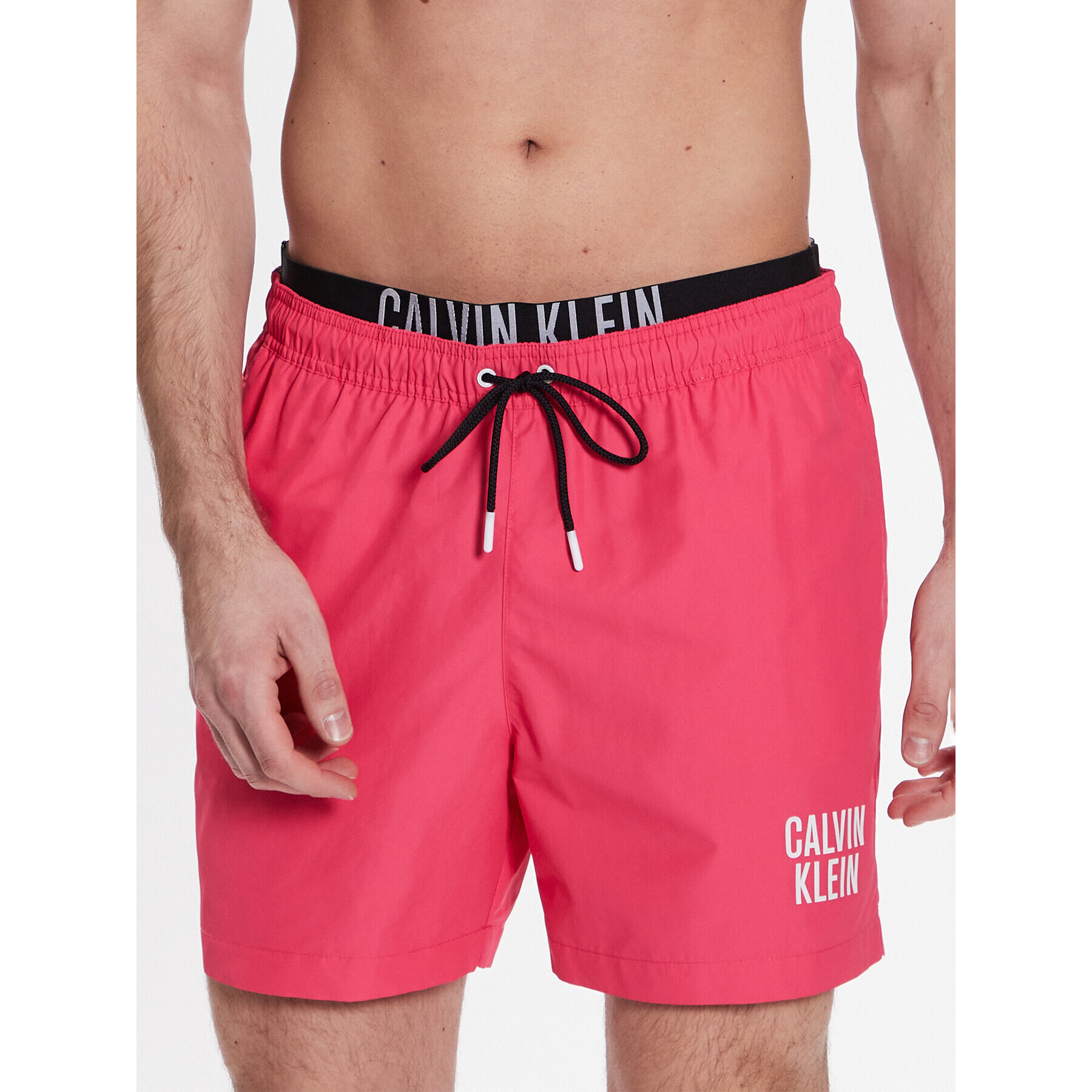 Calvin Klein Swimwear Úszónadrág KM0KM00798 Rózsaszín Regular Fit - Pepit.hu