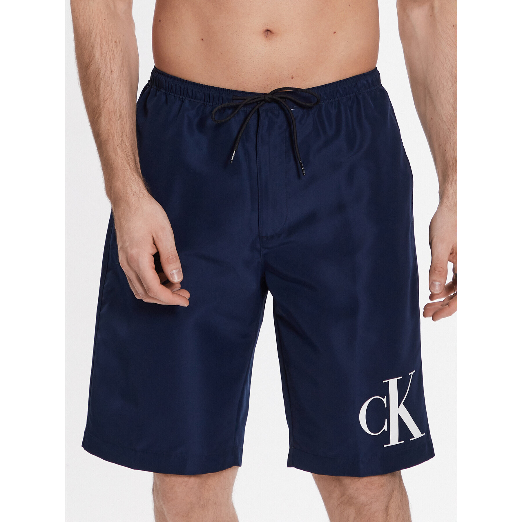 Calvin Klein Swimwear Úszónadrág KM0KM00805 Sötétkék Regular Fit - Pepit.hu