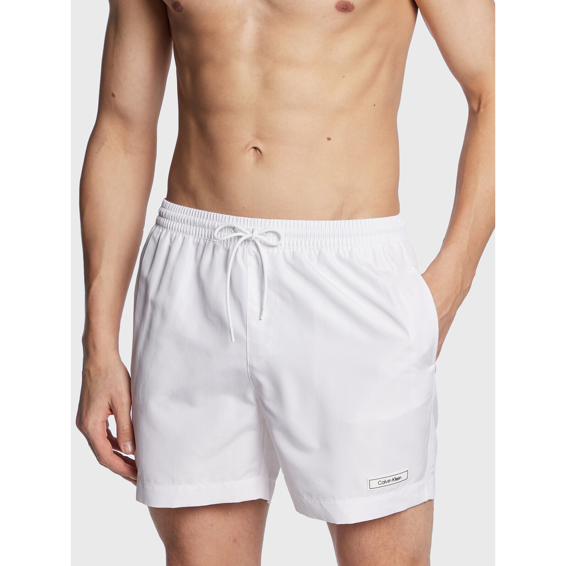 Calvin Klein Swimwear Úszónadrág KM0KM00812 Fehér Regular Fit - Pepit.hu