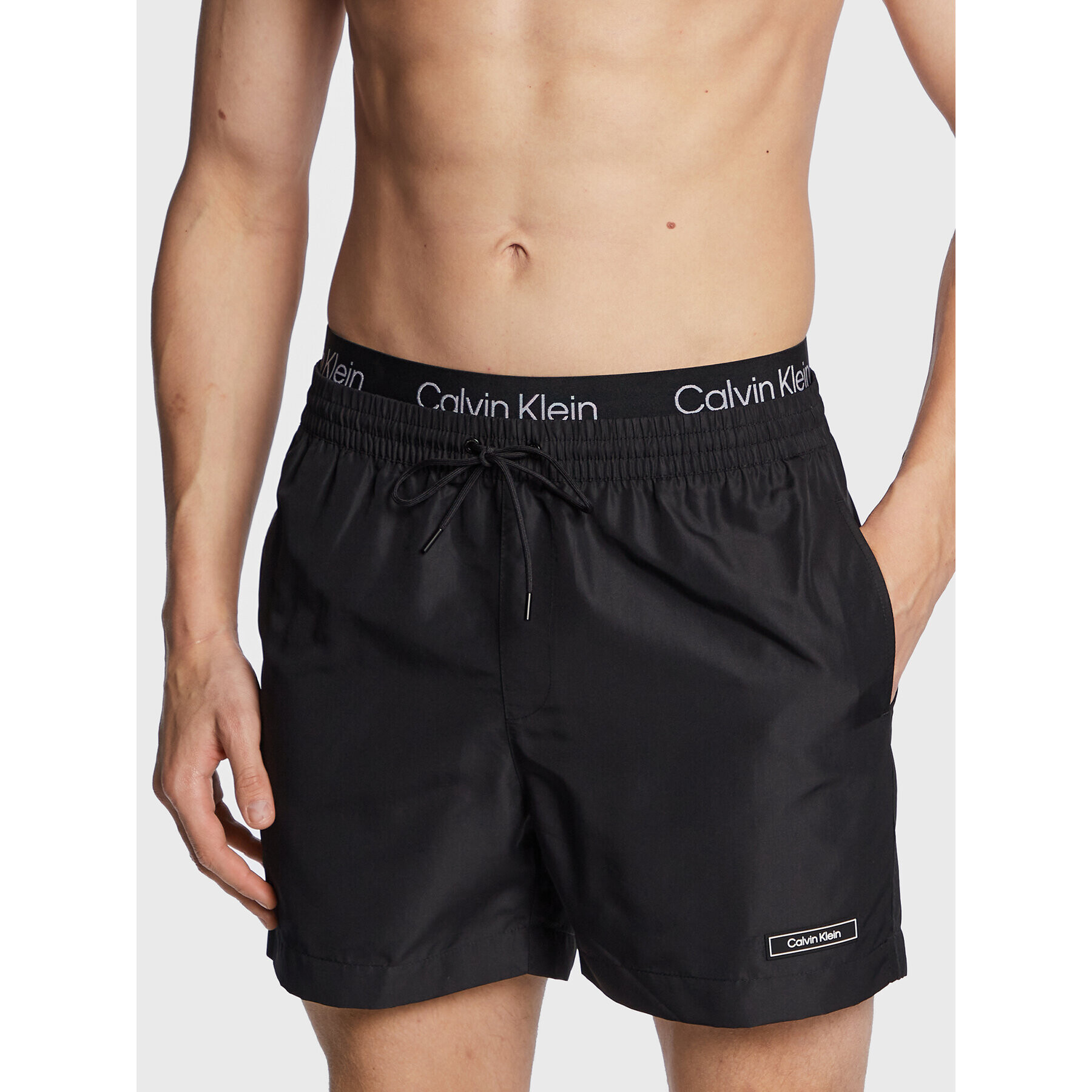 Calvin Klein Swimwear Úszónadrág KM0KM00815 Fekete Regular Fit - Pepit.hu