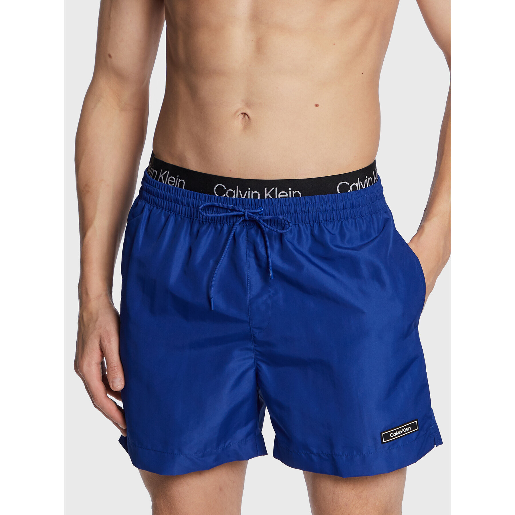 Calvin Klein Swimwear Úszónadrág KM0KM00815 Kék Regular Fit - Pepit.hu