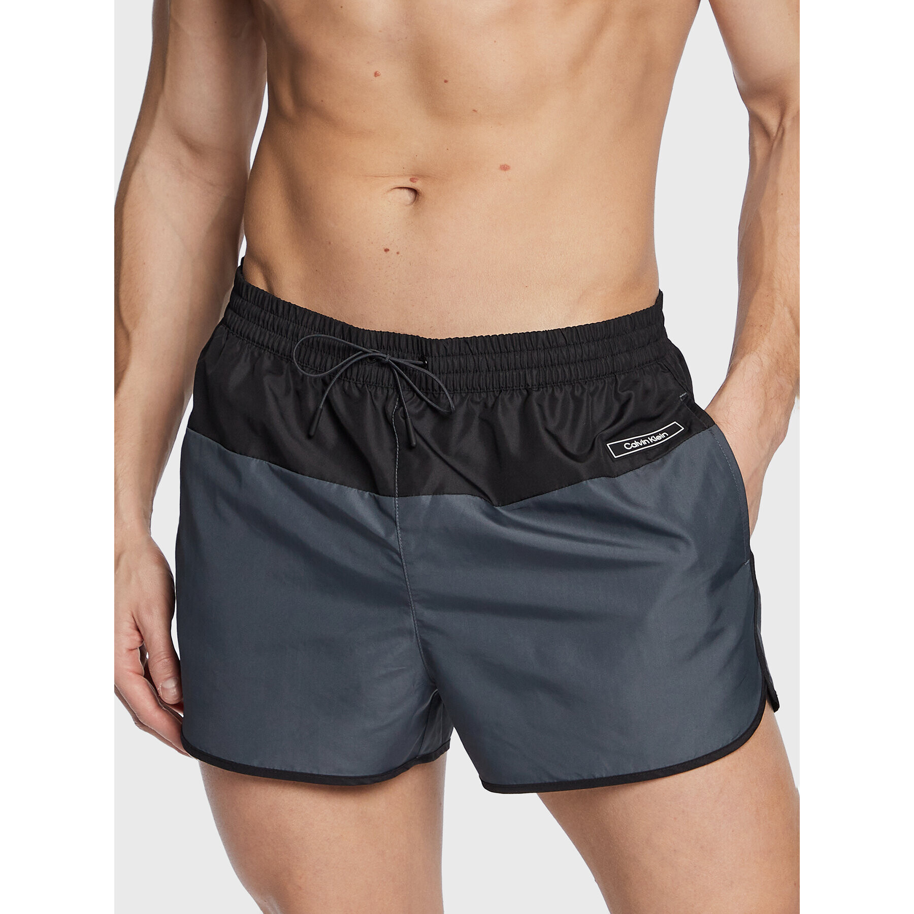 Calvin Klein Swimwear Úszónadrág KM0KM00816 Szürke Regular Fit - Pepit.hu