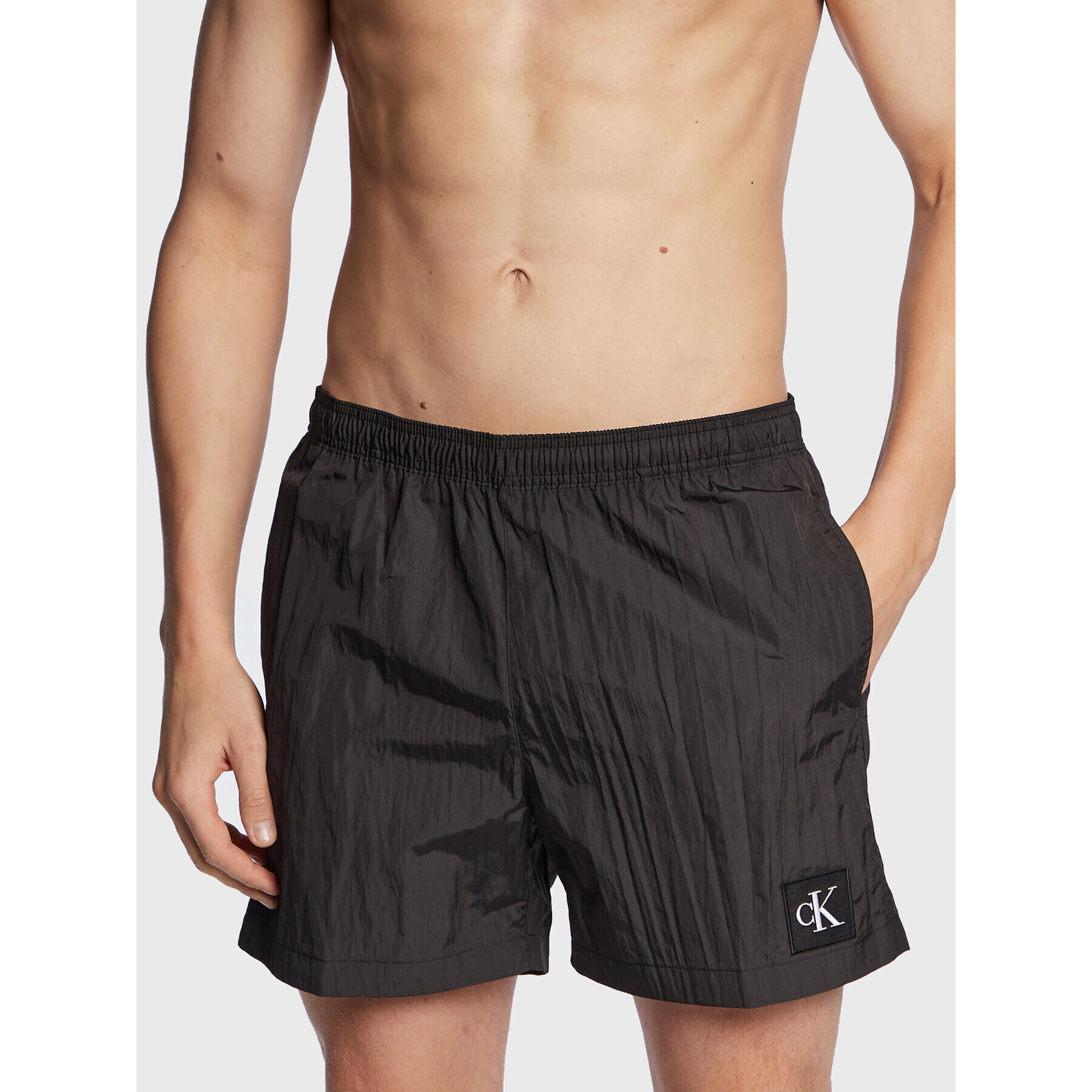 Calvin Klein Swimwear Úszónadrág KM0KM00819 Fekete Regular Fit - Pepit.hu