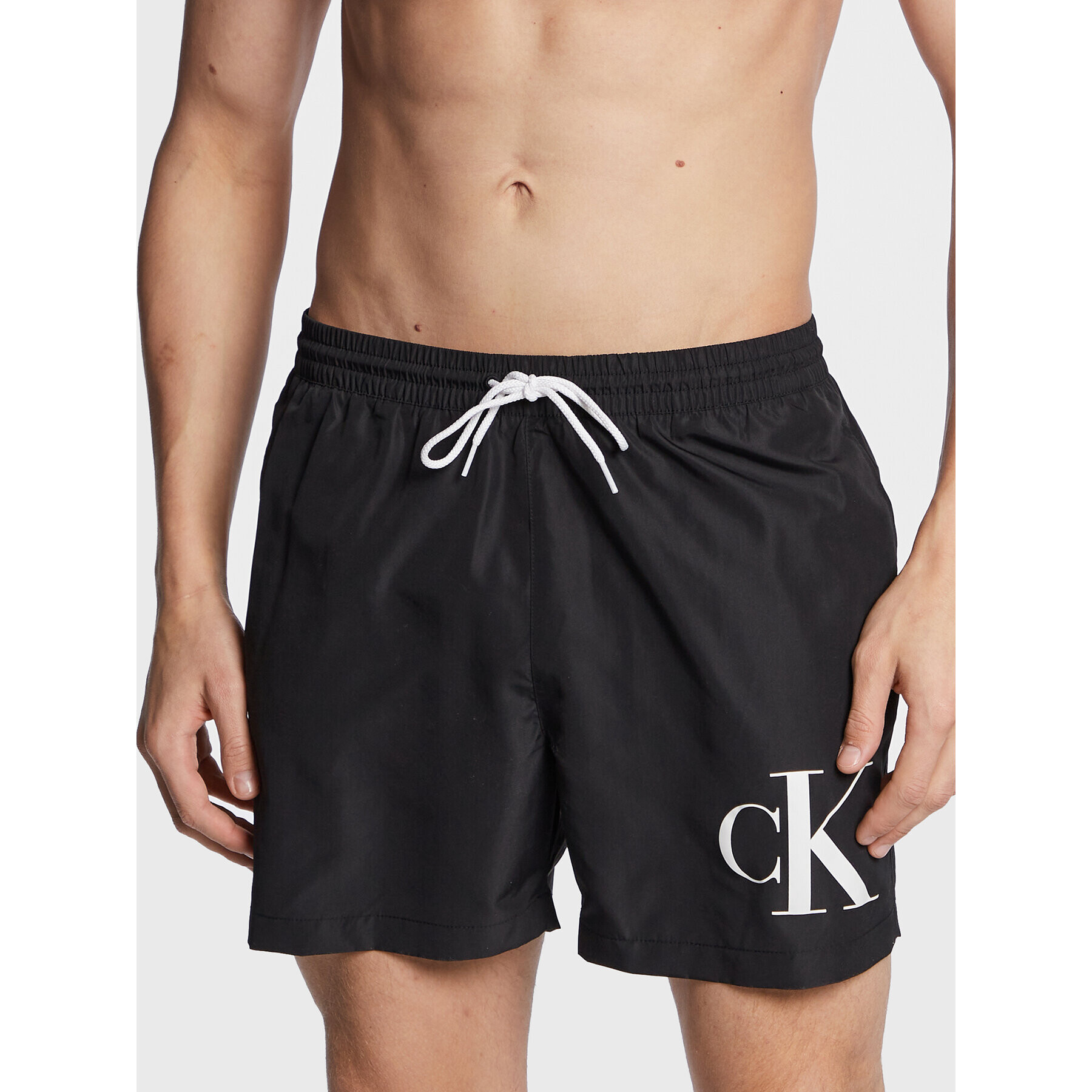 Calvin Klein Swimwear Úszónadrág KM0KM00849 Fekete Regular Fit - Pepit.hu