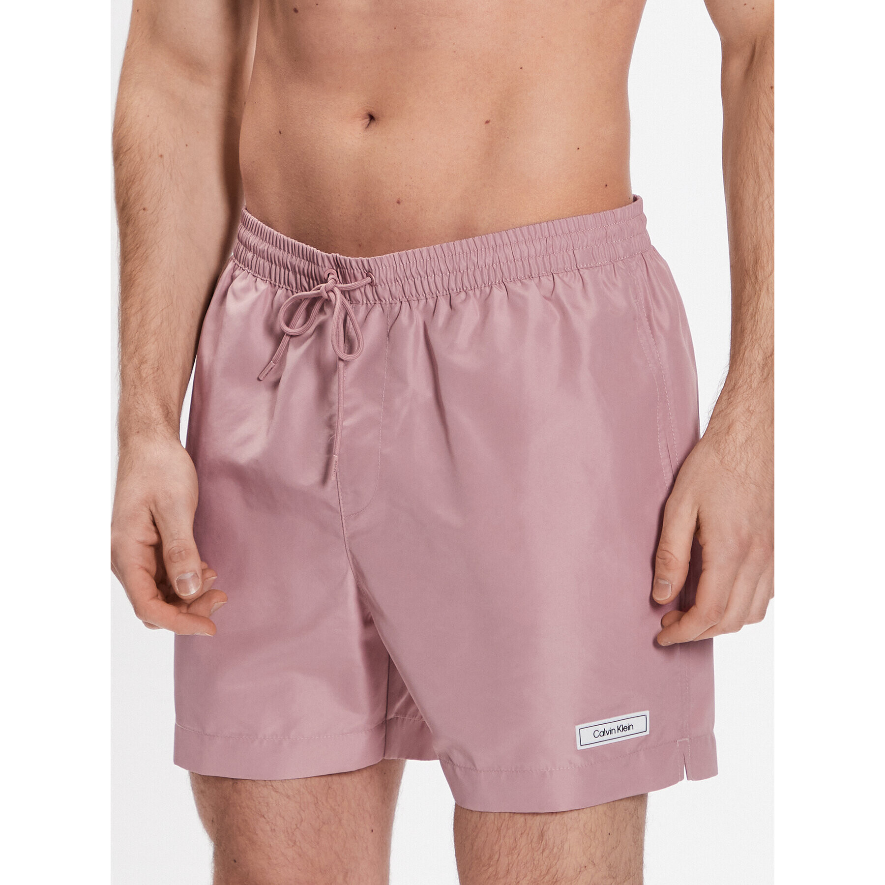 Calvin Klein Swimwear Úszónadrág Medium Drawstring KM0KM00812 Rózsaszín Regular Fit - Pepit.hu