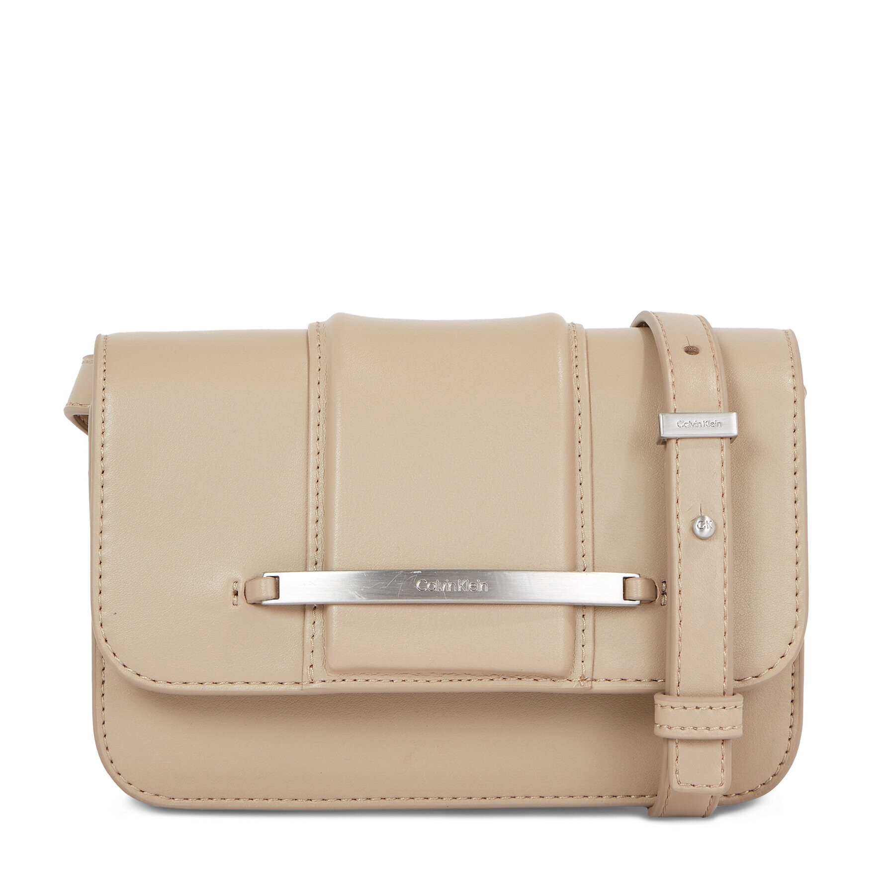 Calvin Klein Táska Bar Hardware Crossbody K60K611078 Bézs - Pepit.hu