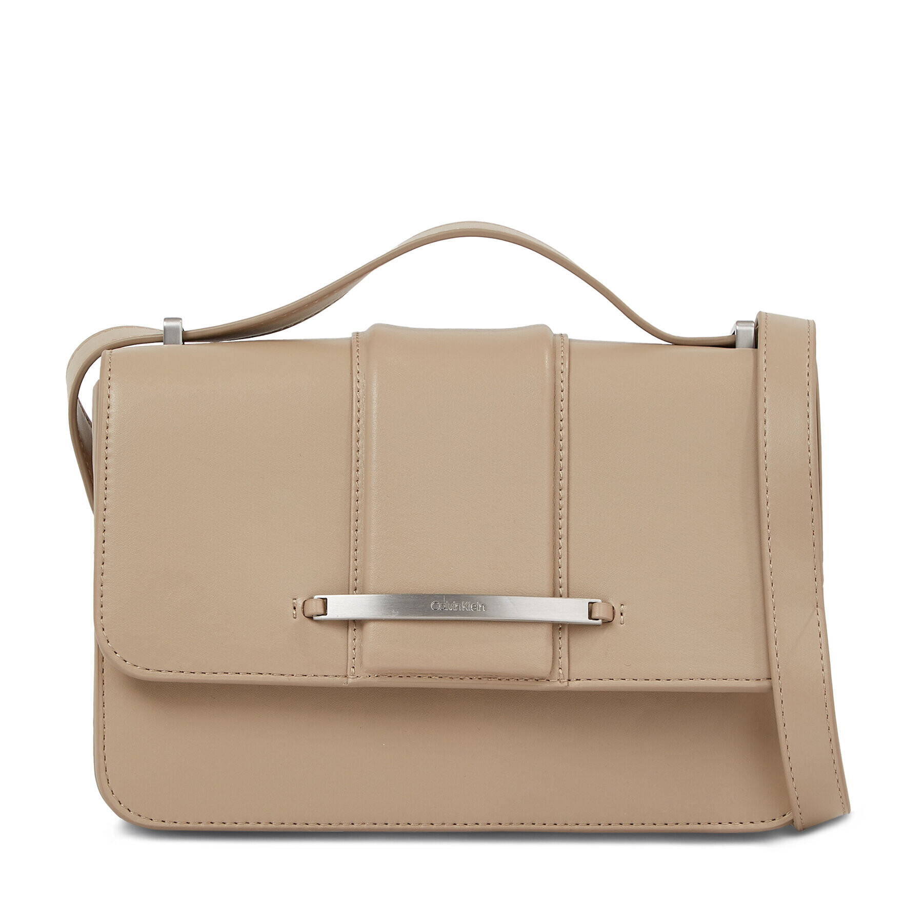 Calvin Klein Táska Bar Hardware Shoulder Bag K60K611045 Bézs - Pepit.hu