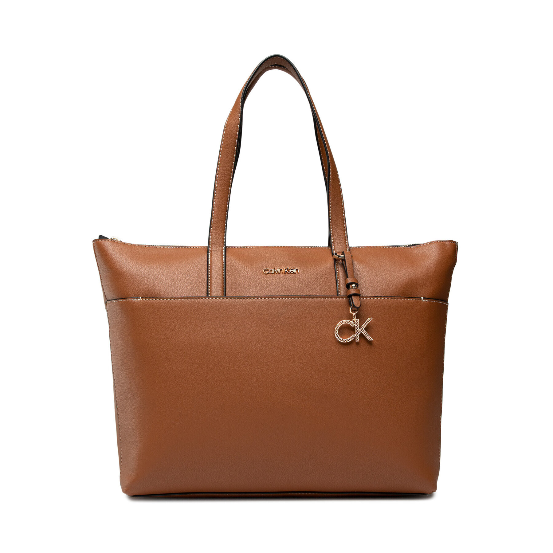 Calvin Klein Táska Ck Must Shopper Lg W/Slip Pocket K60K609116 Barna - Pepit.hu