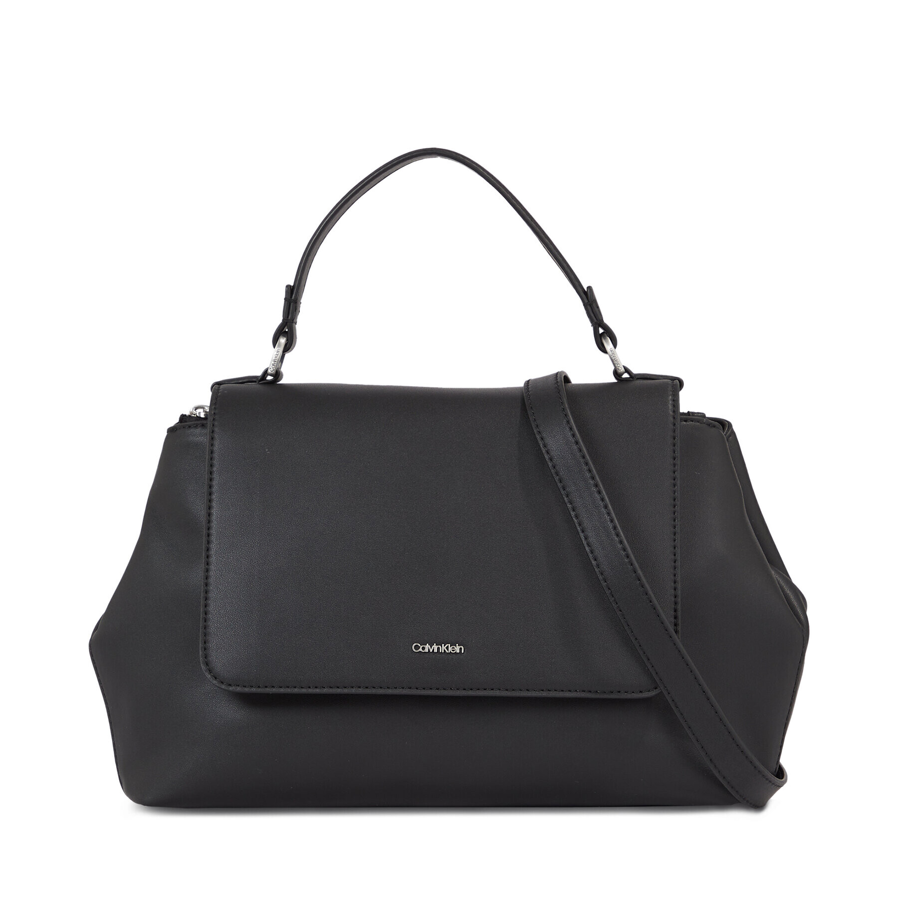 Calvin Klein Táska Ck Must Top Handle Tote W/Flap K60K611043 Fekete - Pepit.hu