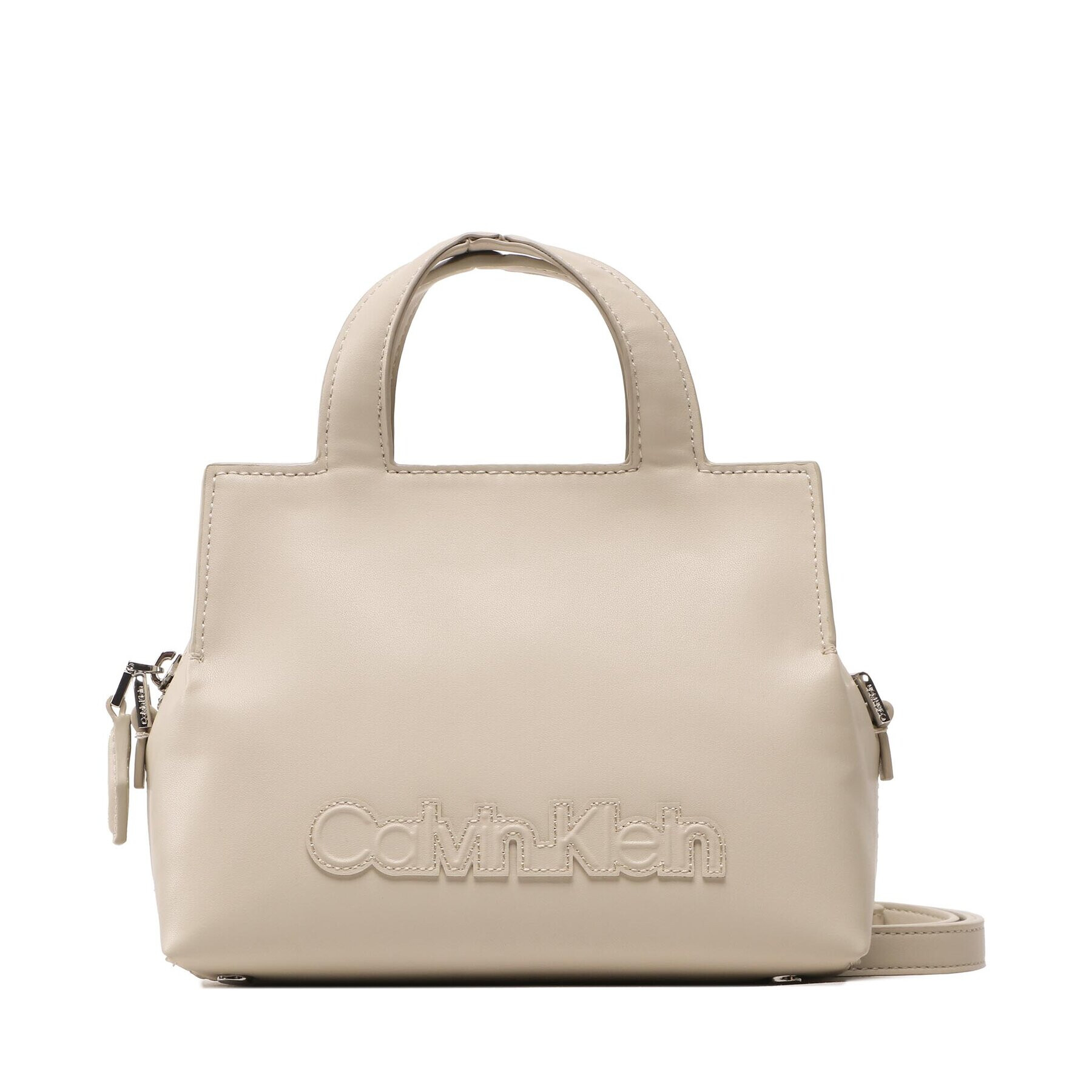 Calvin Klein Táska Ck Neat Tote Sm K60K610443 Bézs - Pepit.hu