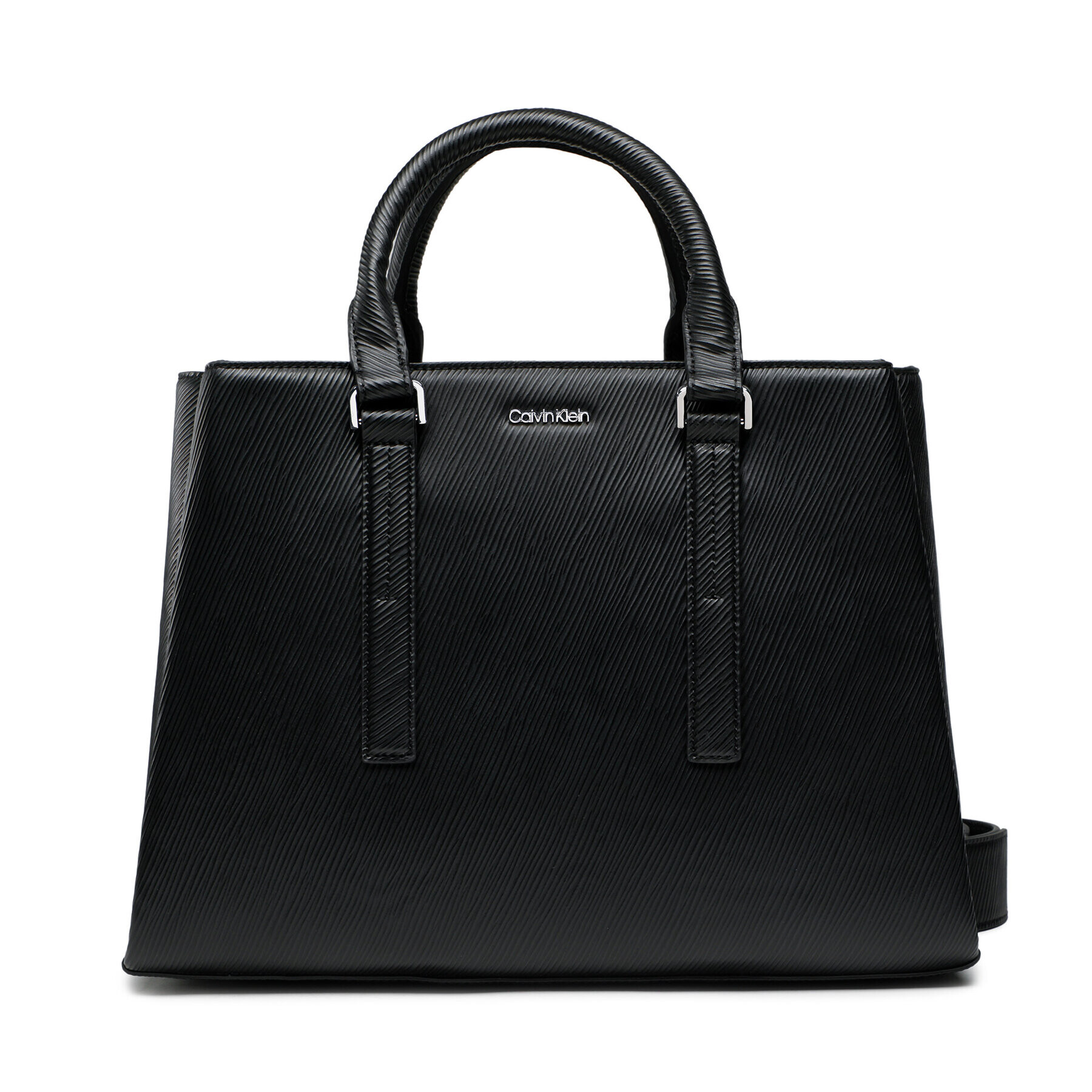 Calvin Klein Táska Elevated Tote Md Saffiano K60K610195 Fekete - Pepit.hu