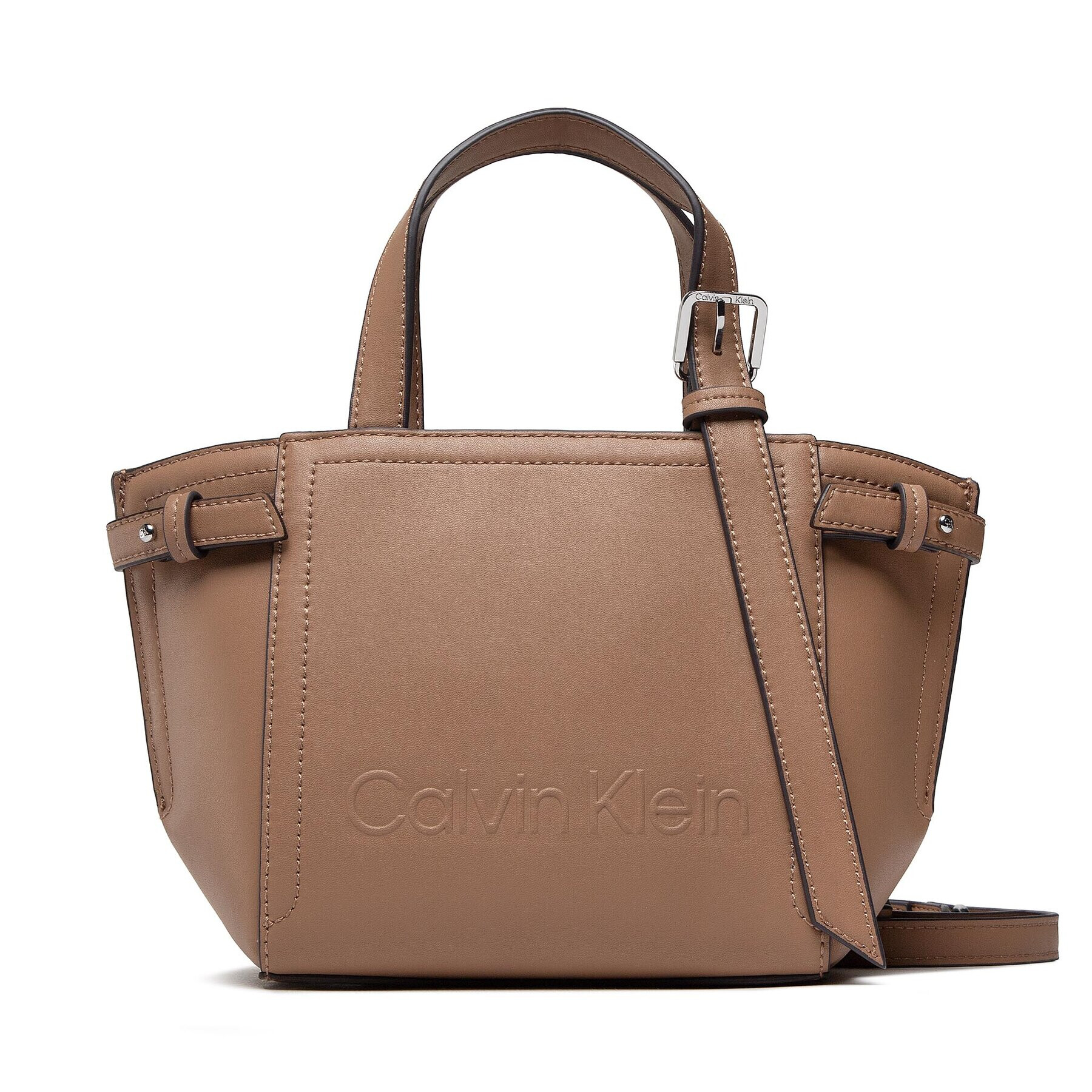 Calvin Klein Táska Minimal Hardware Mini Tote K60K609847 Barna - Pepit.hu