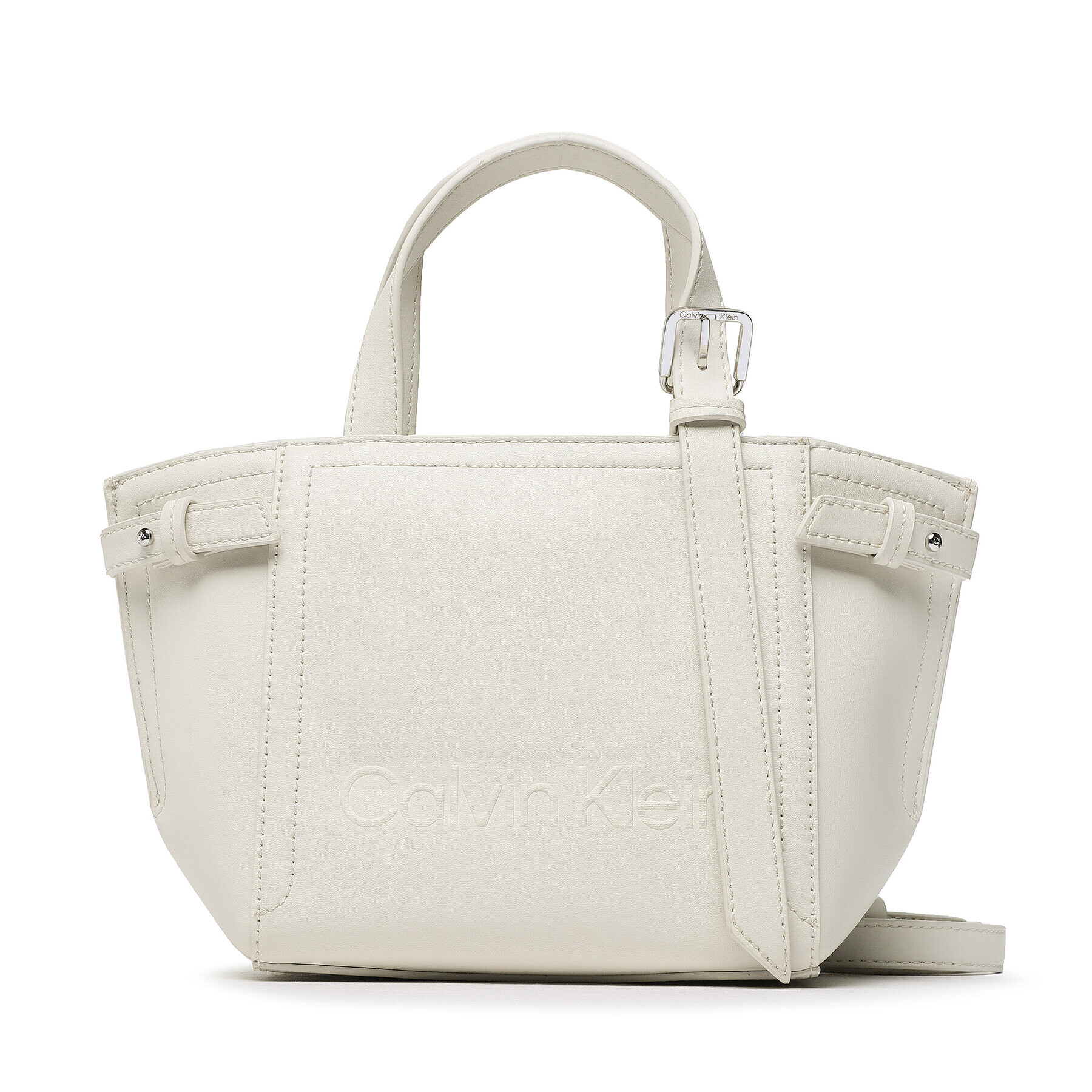 Calvin Klein Táska Minimal Hardware Mini Tote K60K609847 Bézs - Pepit.hu