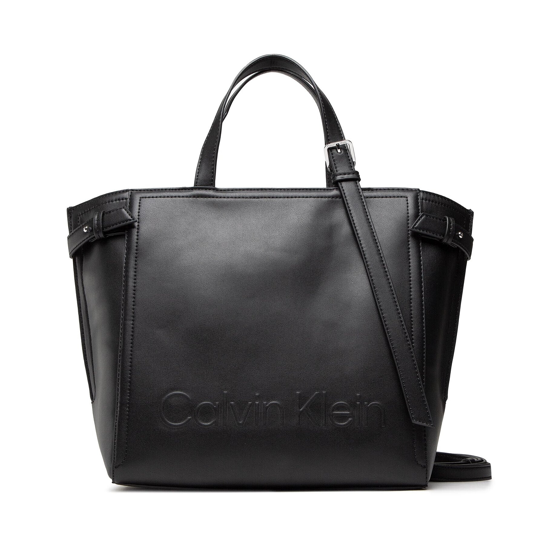 Calvin Klein Táska Minimal Hardware Tote K60K609849 Fekete - Pepit.hu