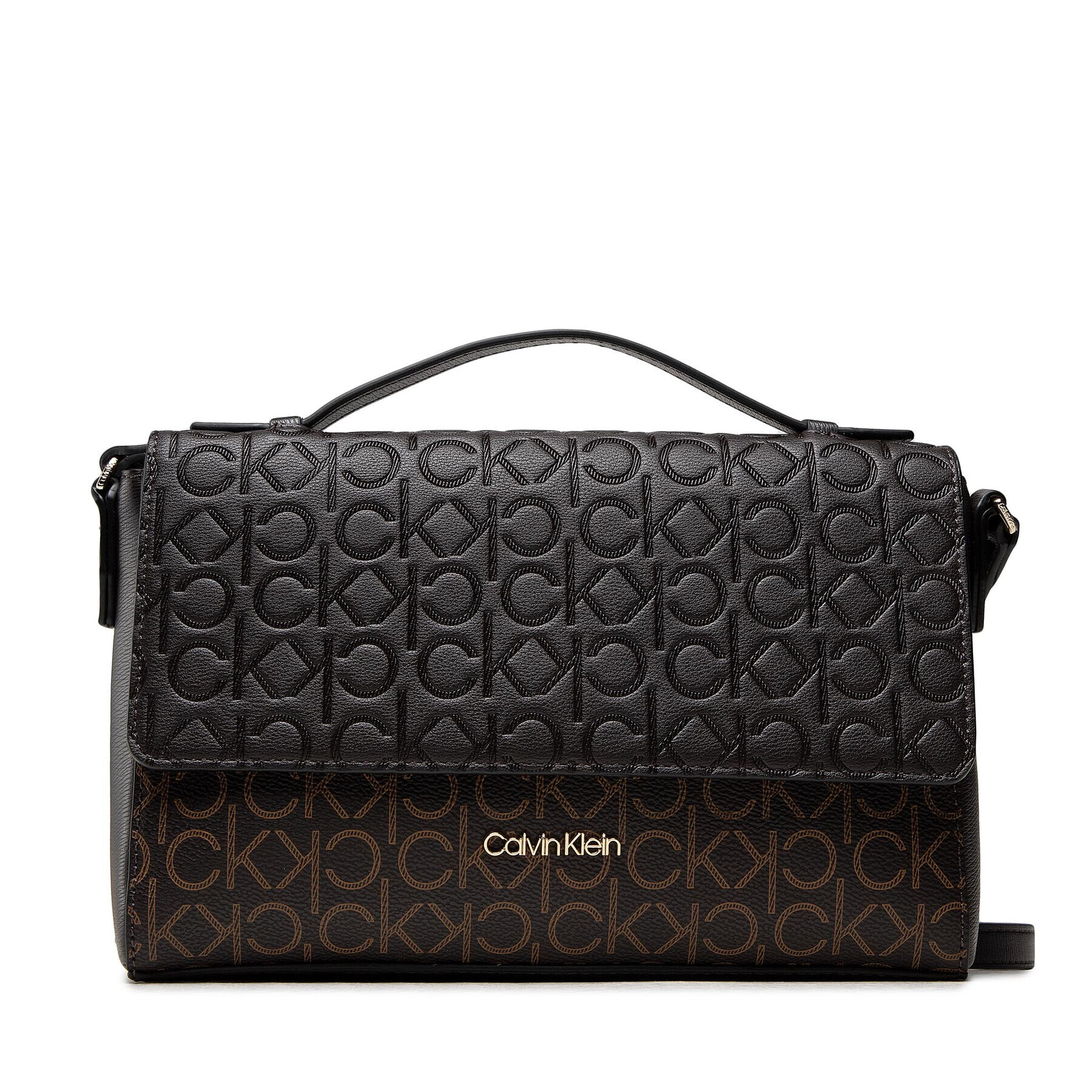 Calvin Klein Táska Mono Mix Shoulder Bag K60K608425 Barna - Pepit.hu