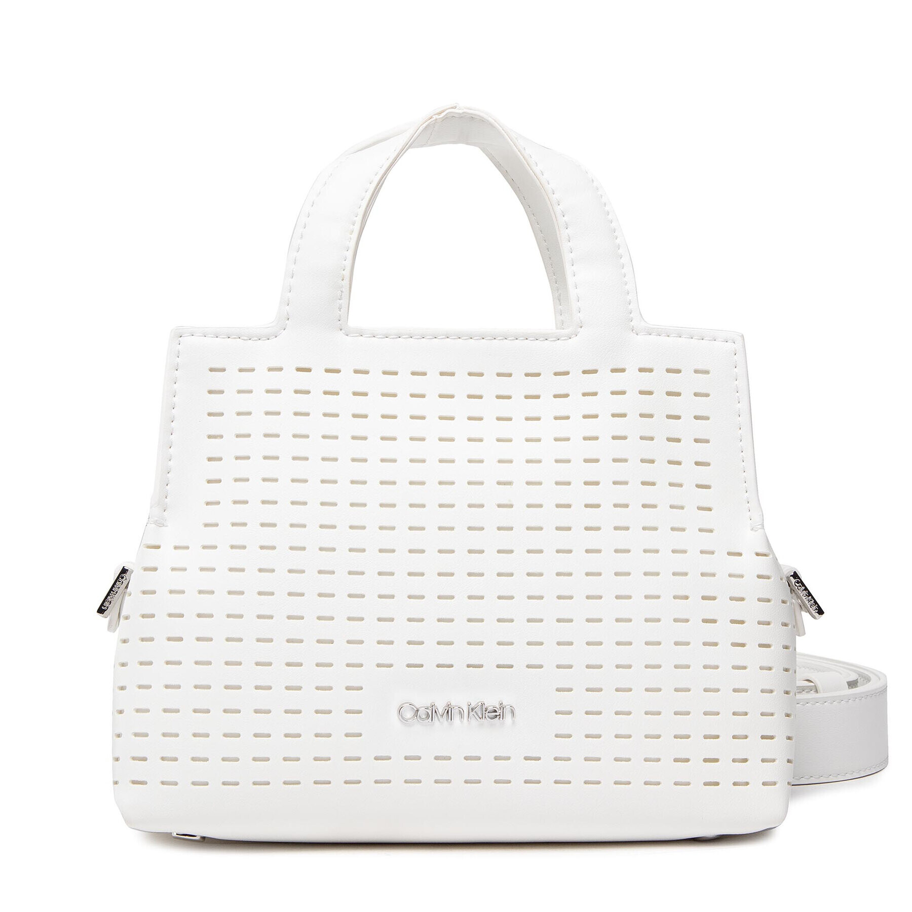 Calvin Klein Táska Neat Tote Mini Perf K60K609576 Fehér - Pepit.hu