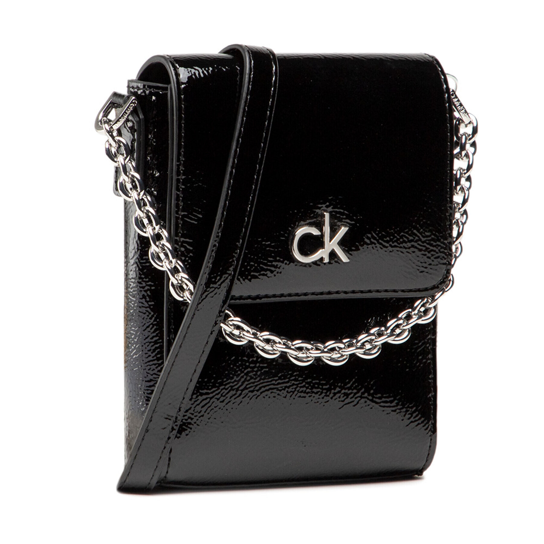 Calvin Klein Táska Ns Mini Bag W/Flap Patent K60K608321 Fekete - Pepit.hu