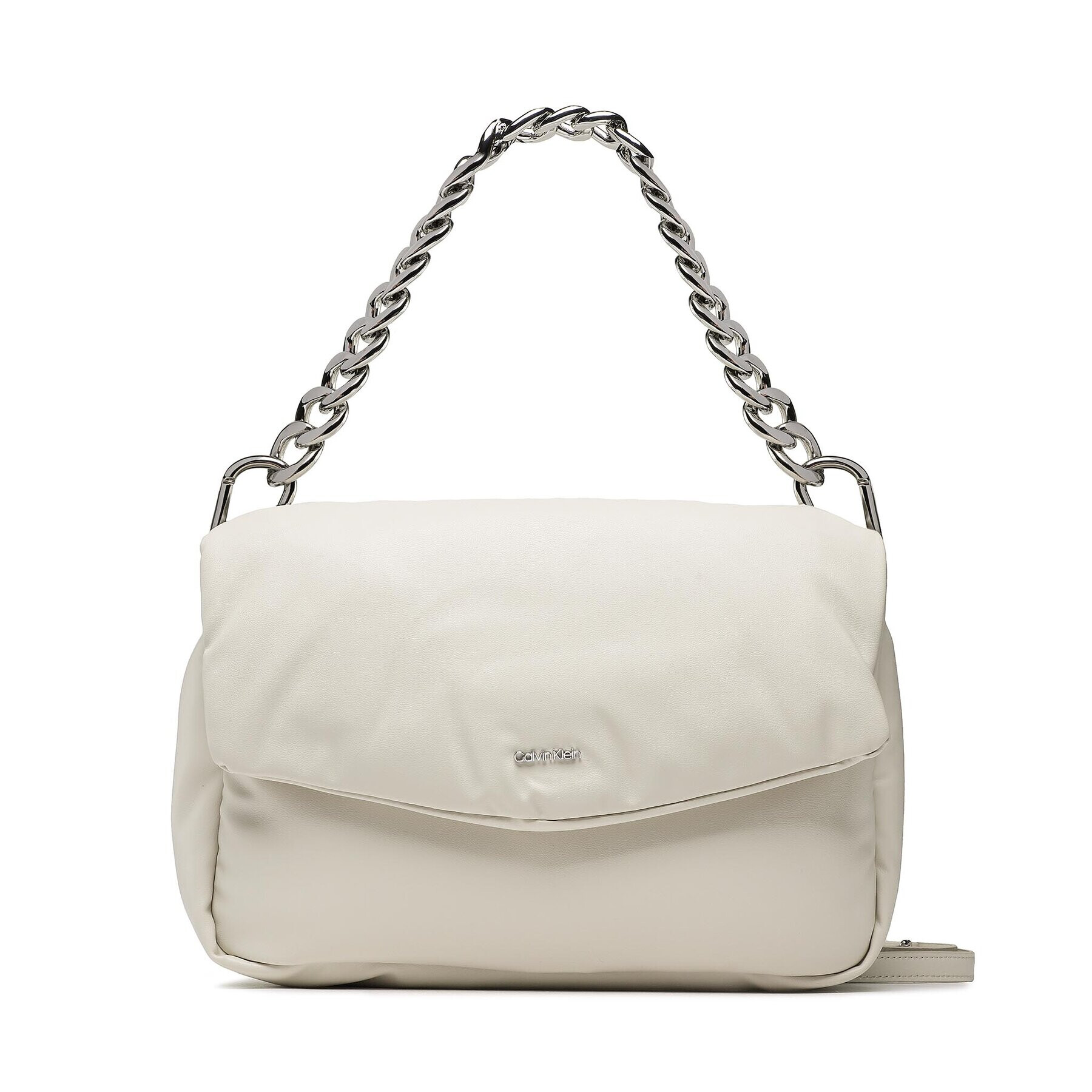 Calvin Klein Táska Puffed Shoulder Bag K60K609854 Bézs - Pepit.hu