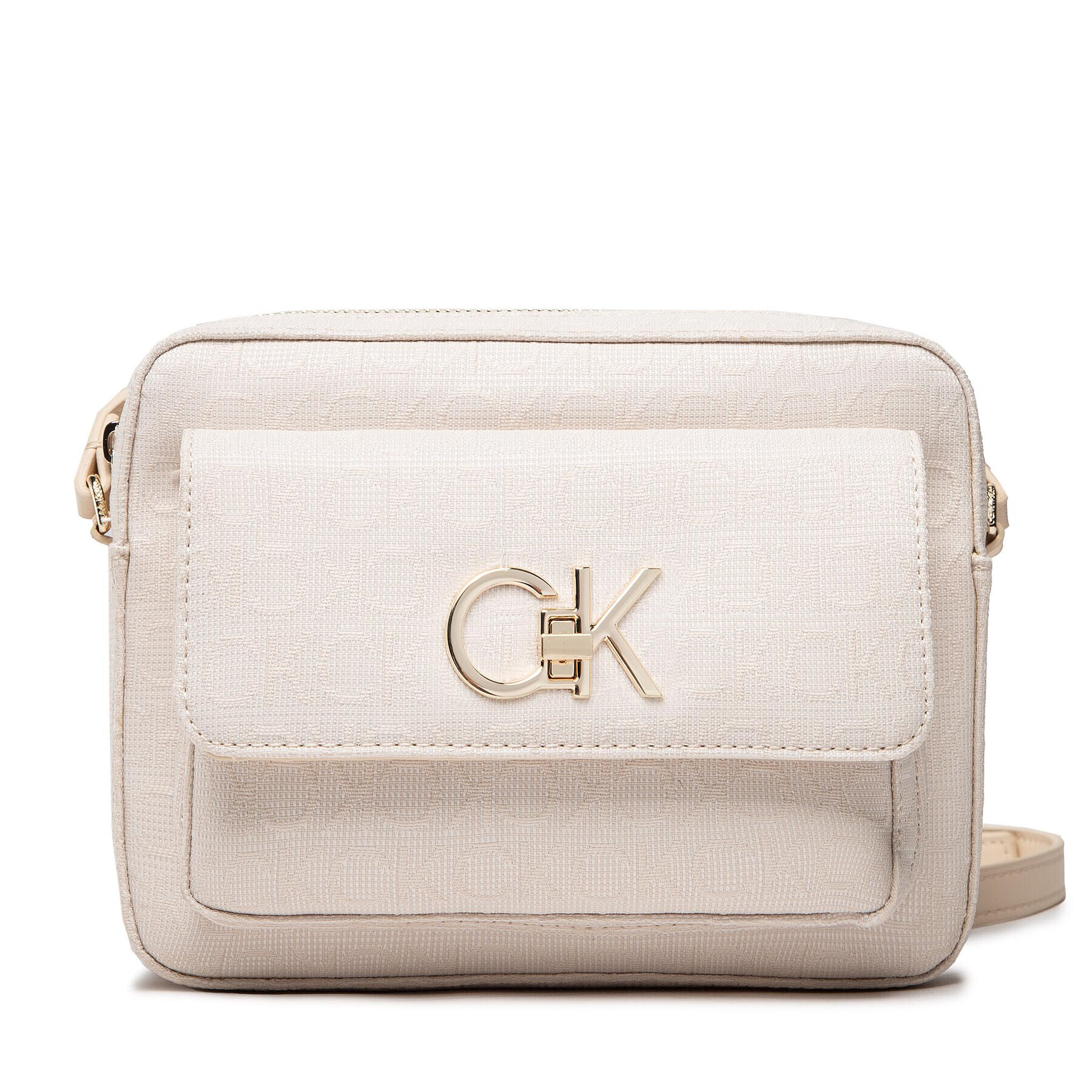 Calvin Klein Táska Re-Lock Camera Bag W/Flap Jcq K60K609685 Bézs - Pepit.hu