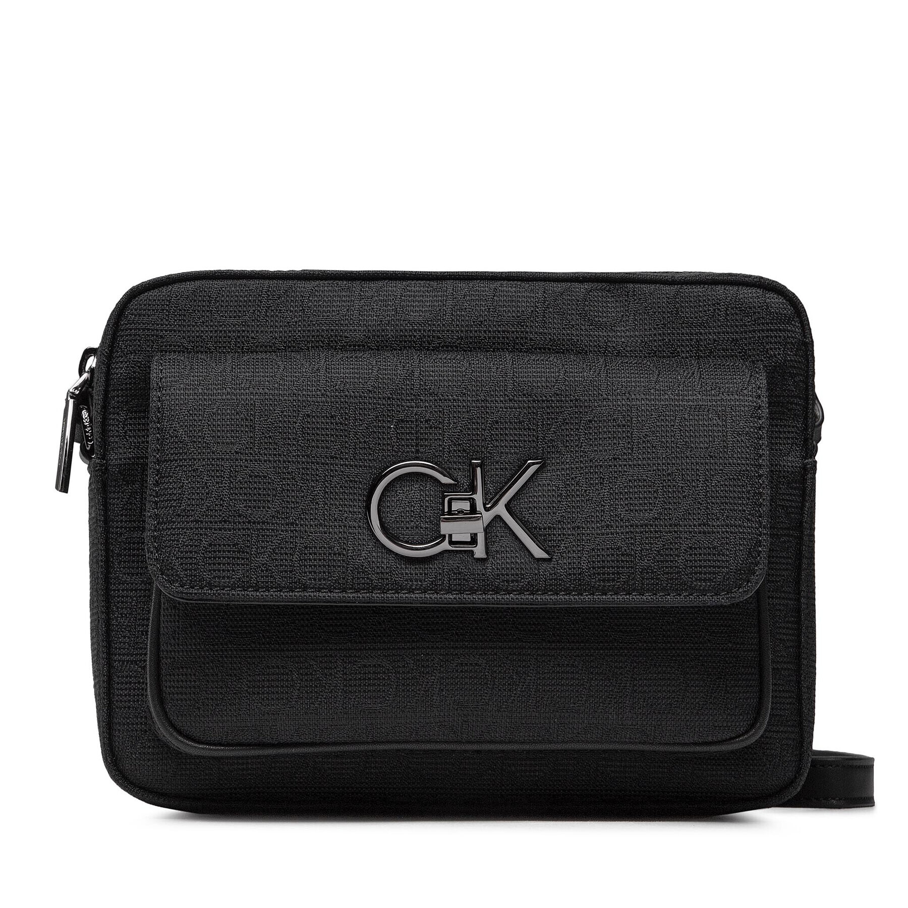 Calvin Klein Táska Re-Lock Camera Bag W/Flap Jcq K60K609685 Fekete - Pepit.hu