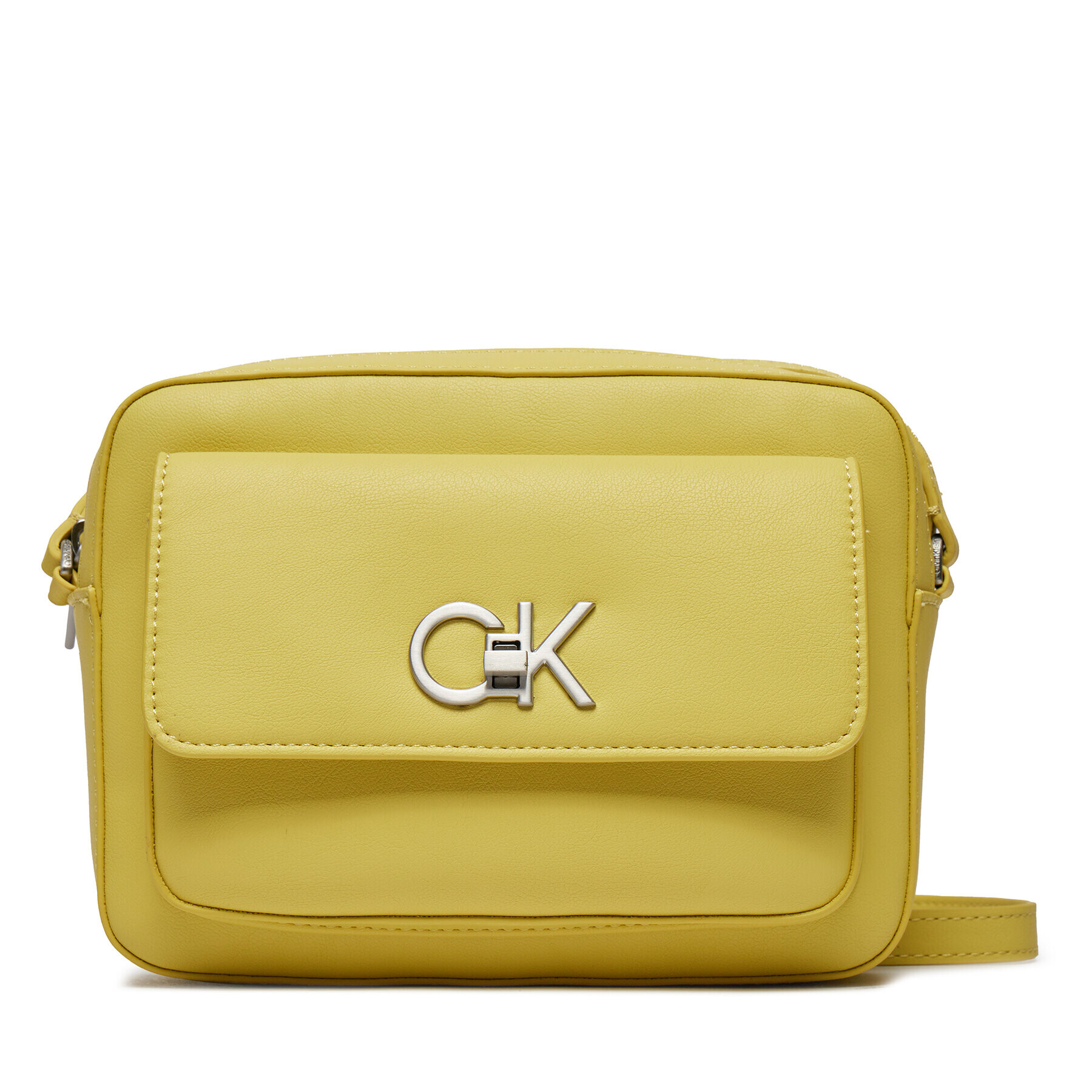 Calvin Klein Táska Re-Lock Camera Bag W/Flap K60K611083 Sárga - Pepit.hu