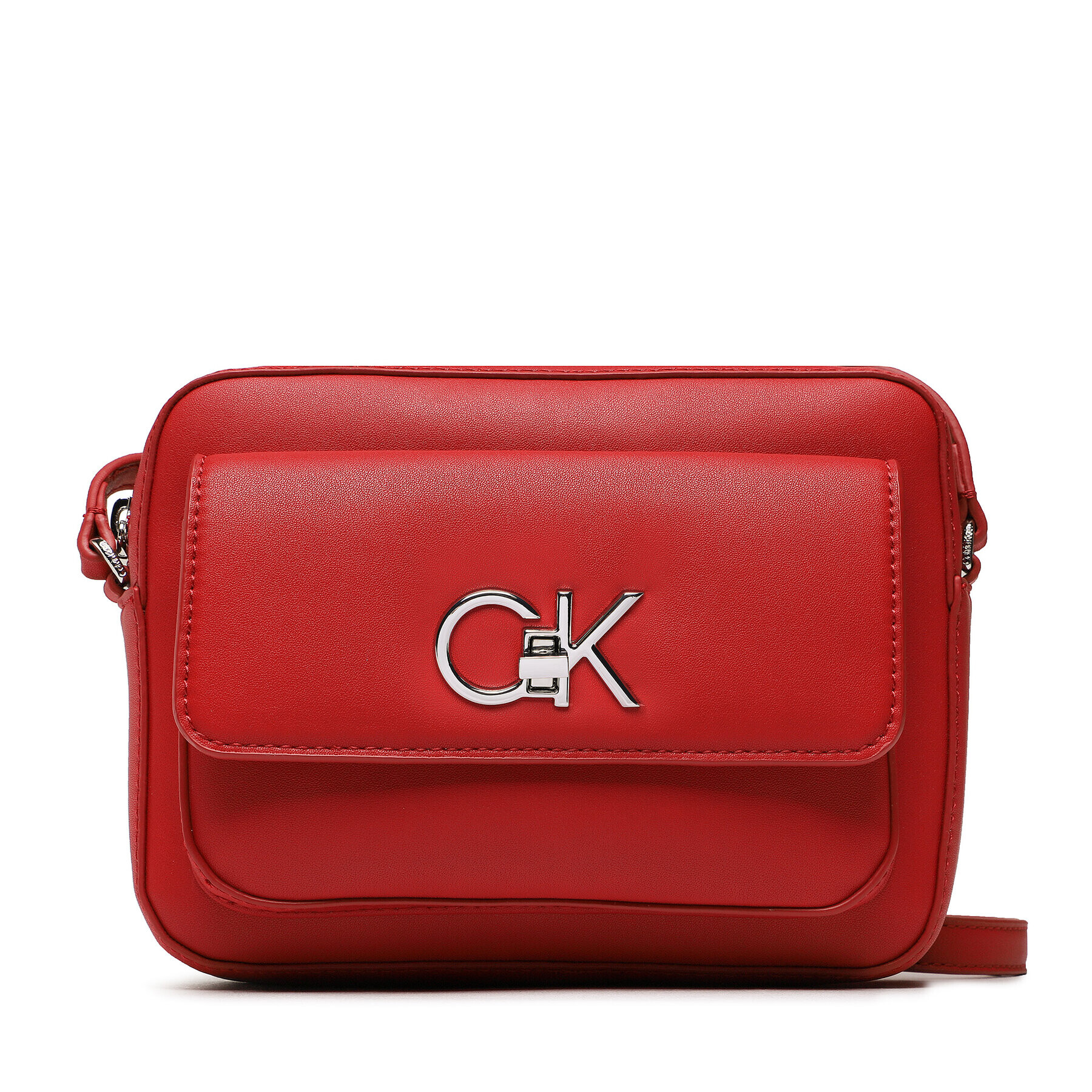 Calvin Klein Táska Re-Lock Camera Bag With Flap K60K609114 Piros - Pepit.hu