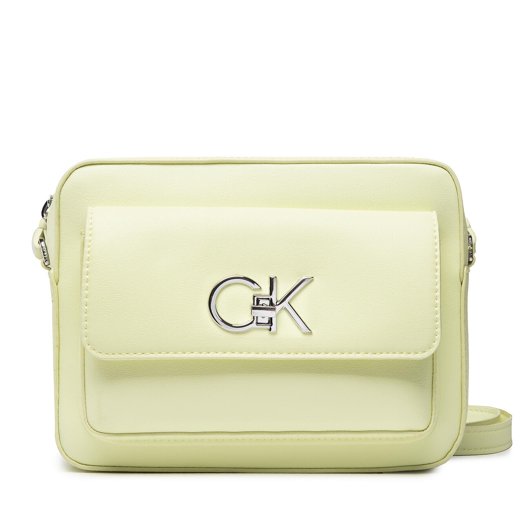 Calvin Klein Táska Re-Lock Camera Bag With Flap K60K609114 Zöld - Pepit.hu