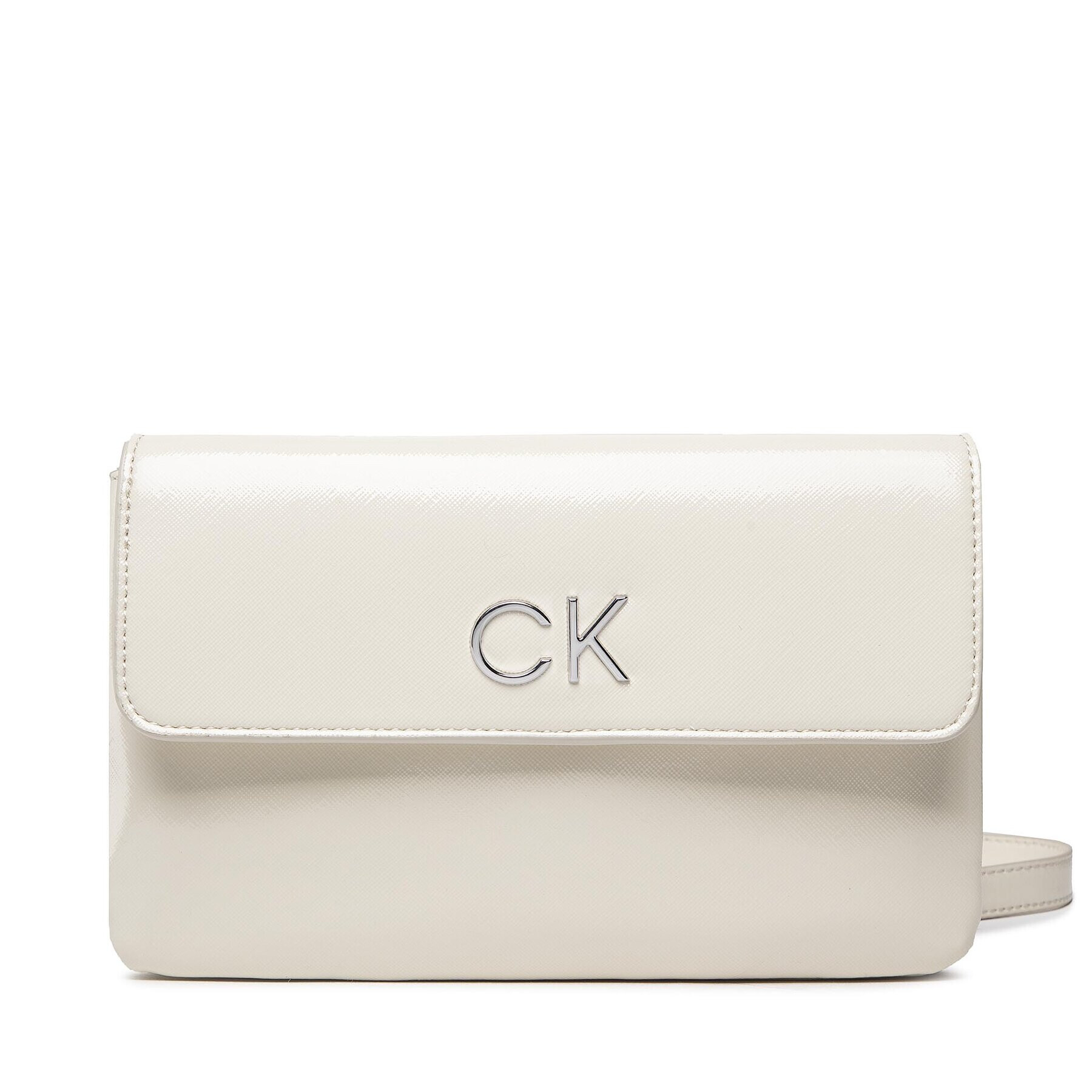 Calvin Klein Táska Re-Lock Dbl Xbody W/Flap Saff K60K609861 Fehér - Pepit.hu