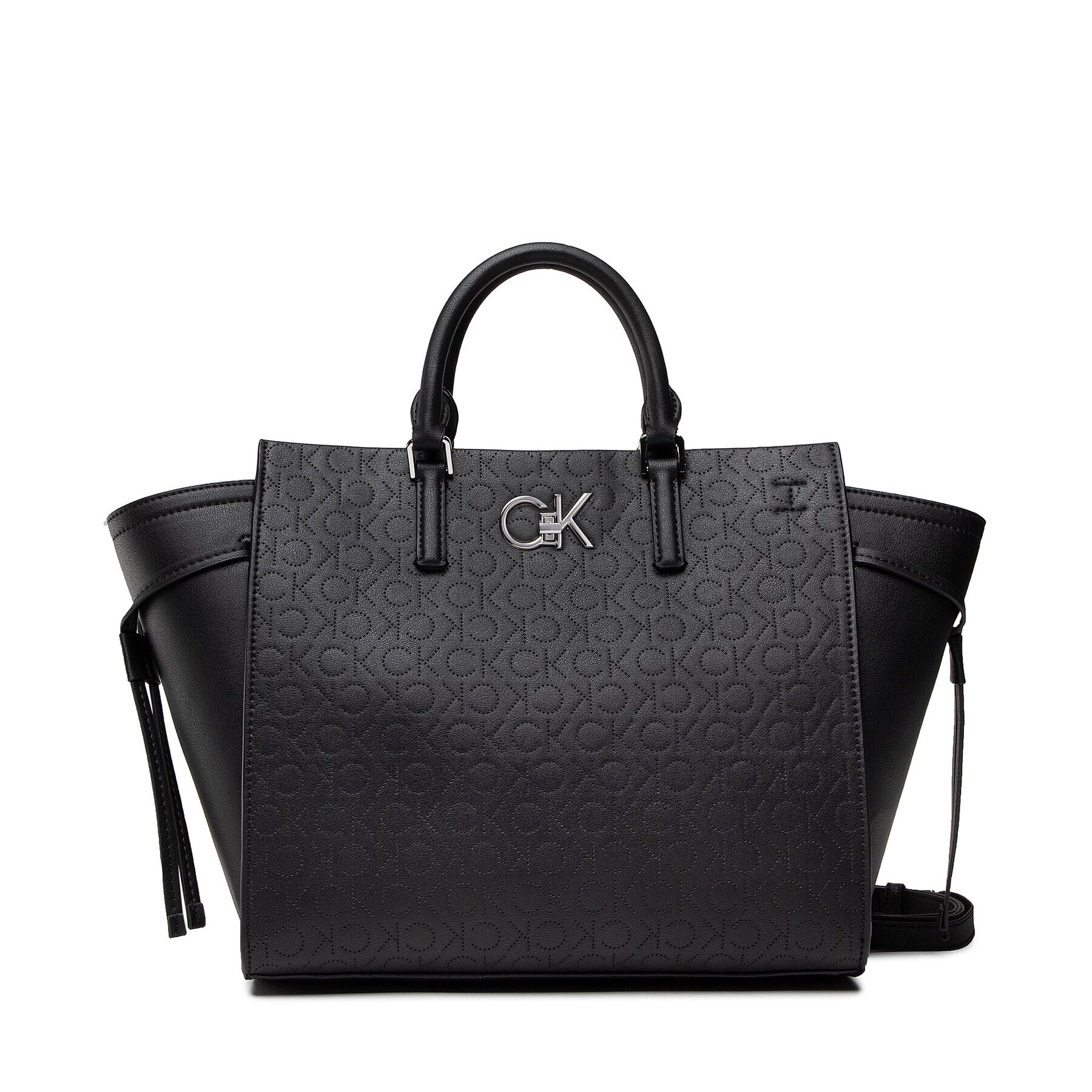 Calvin Klein Táska Re-Lock Drawstring Tote Bag Perf K60K609126 Fekete - Pepit.hu