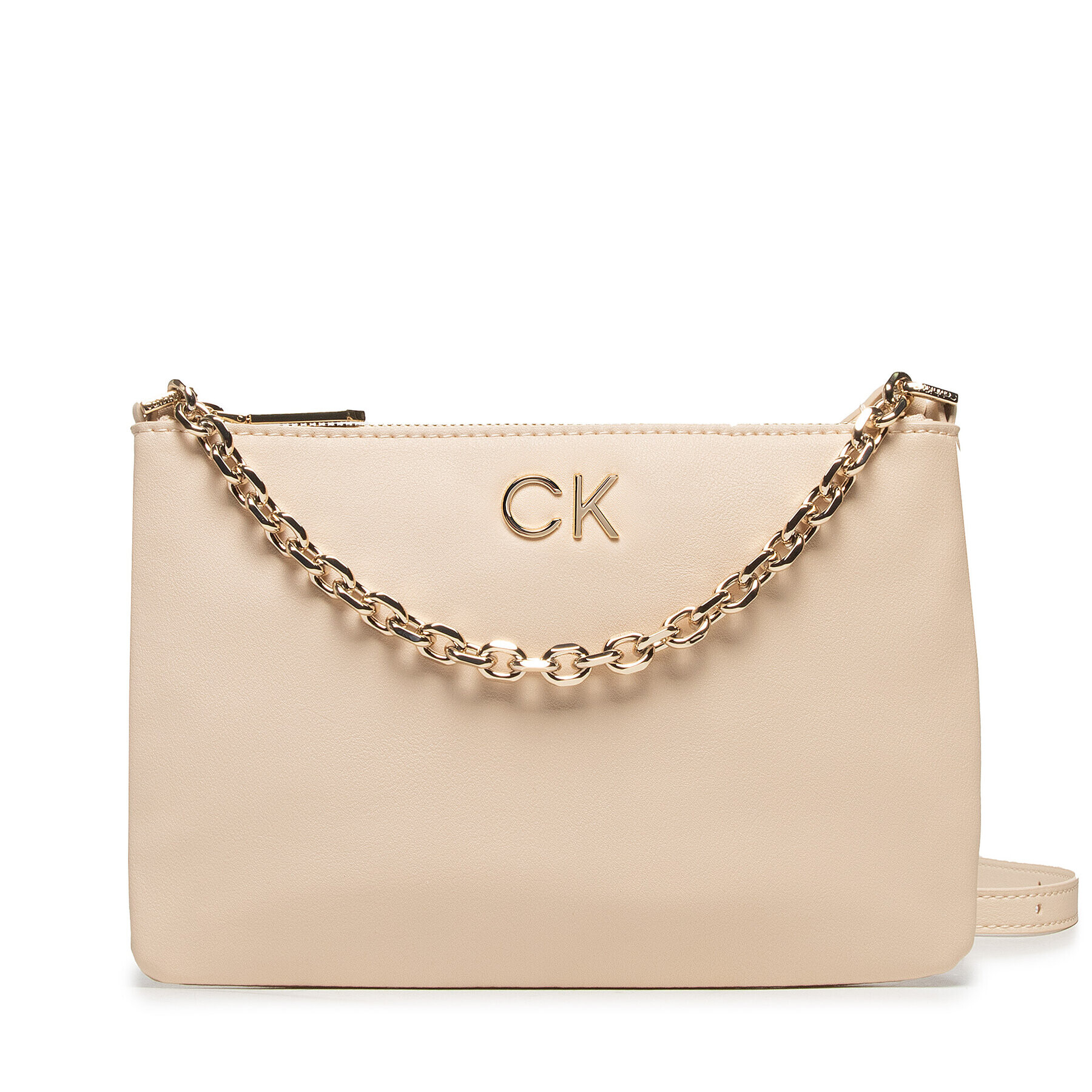 Calvin Klein Táska Re-Lock Ew Crossbody W Chain K60K609115 Bézs - Pepit.hu