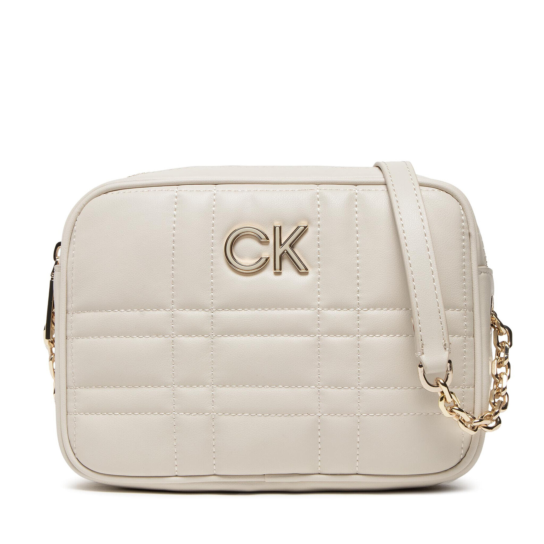 Calvin Klein Táska Re-Lock Quilt Camera Bag K60K609859 Bézs - Pepit.hu