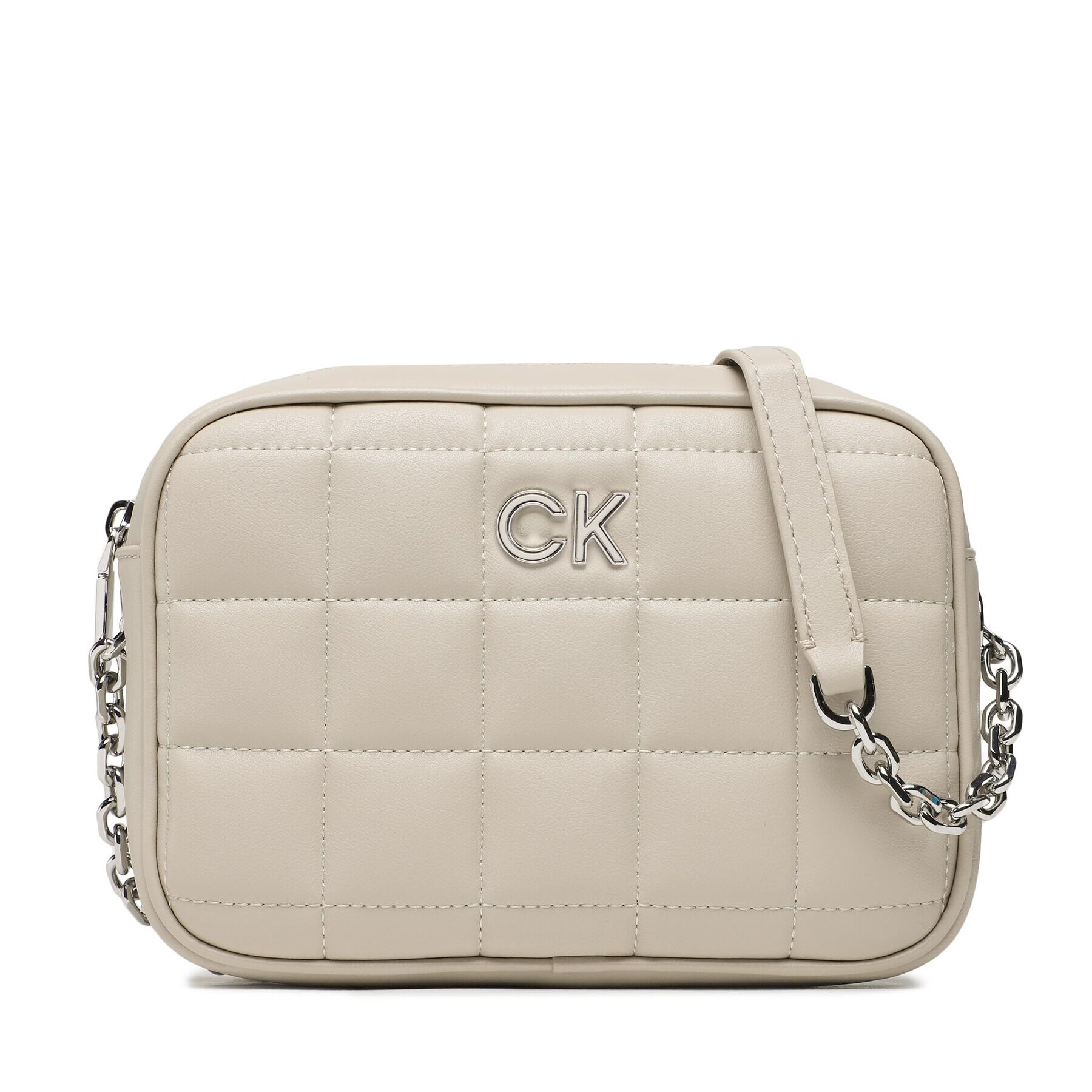 Calvin Klein Táska Re-Lock Quilt Camera Bag K60K610445 Bézs - Pepit.hu