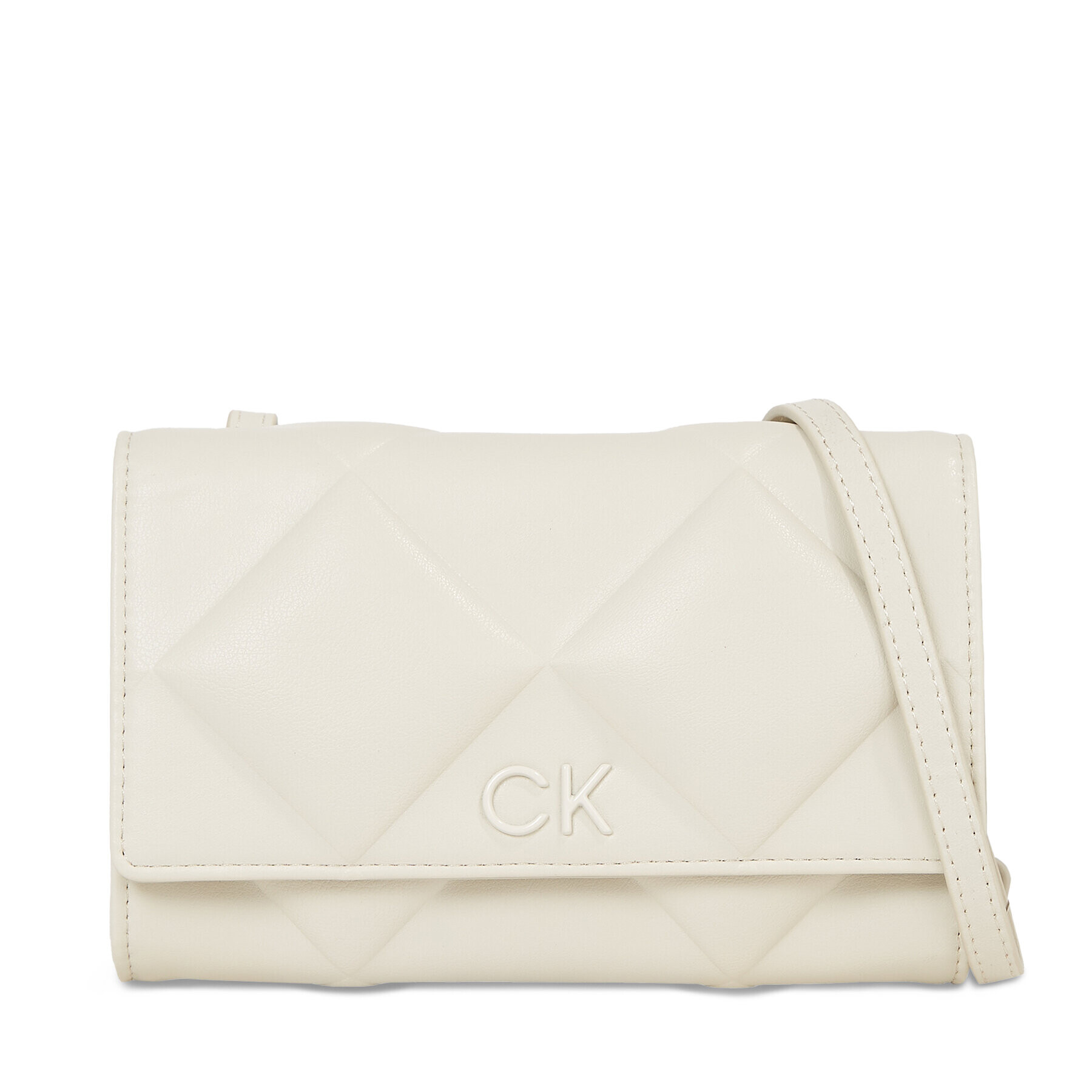 Calvin Klein Táska Re-Lock Quilt Mini Bag K60K611086 Ekru - Pepit.hu