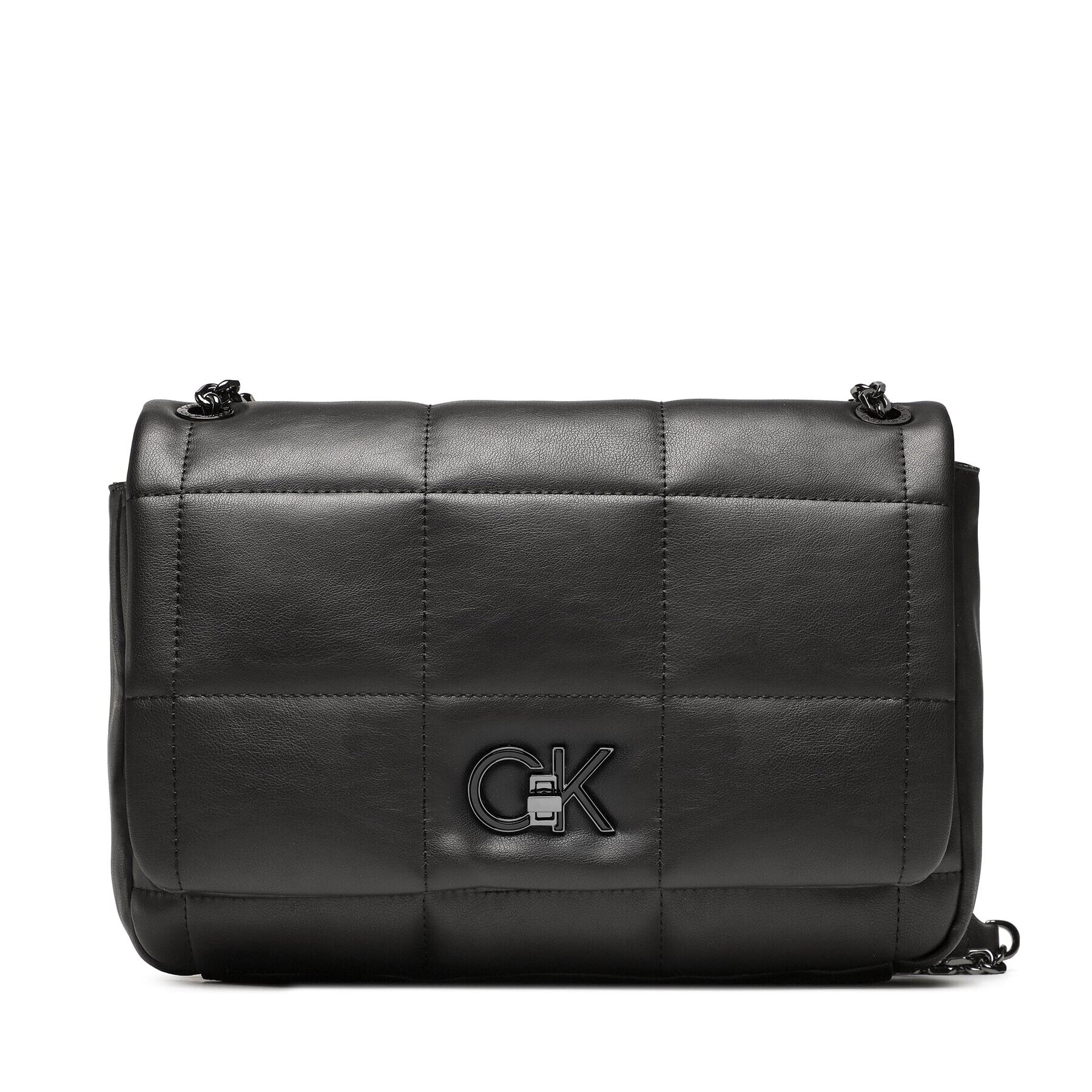 Calvin Klein Táska Re-Lock Quilt Shoulder Bag K60K610454 Fekete - Pepit.hu