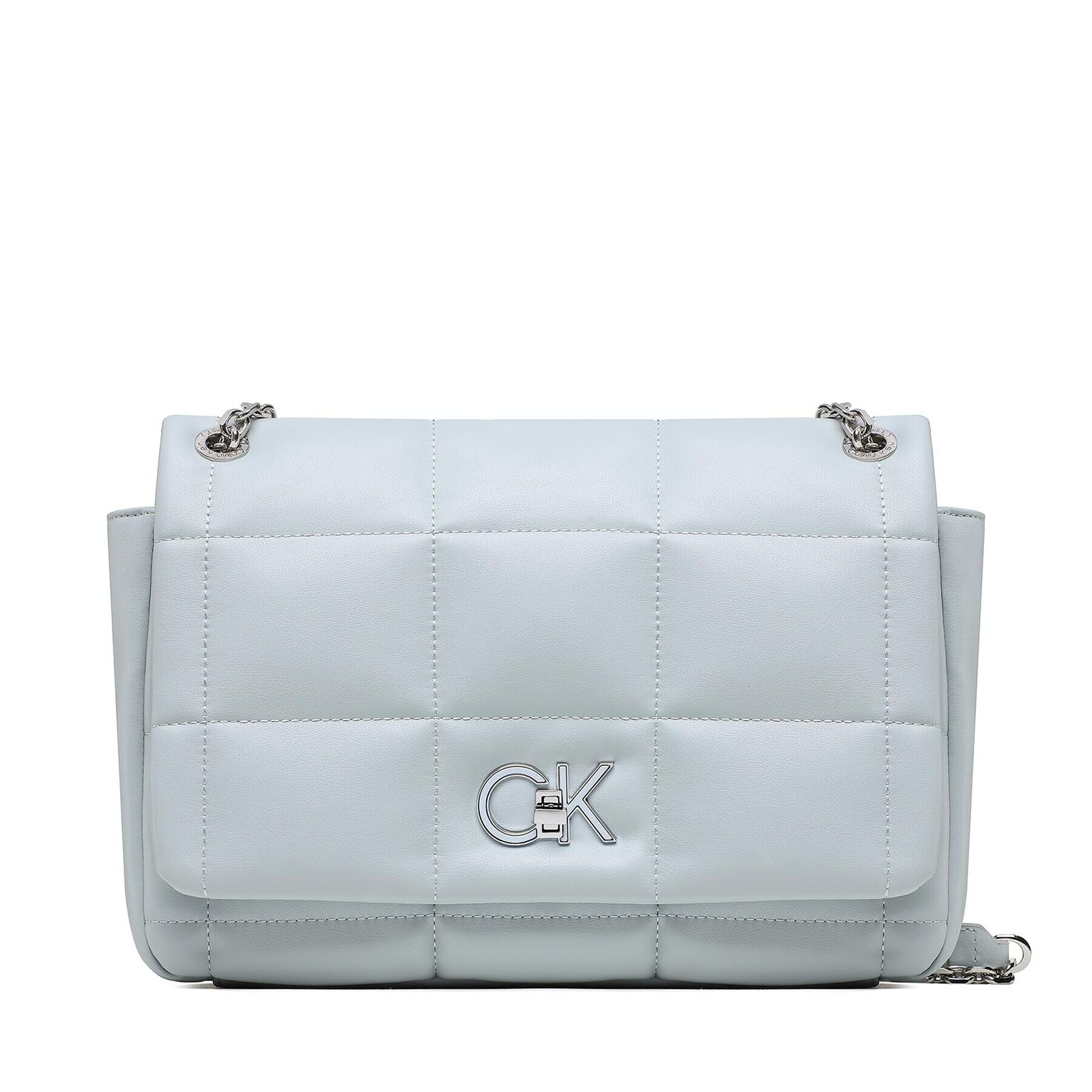 Calvin Klein Táska Re-Lock Quilt Shoulder Bag K60K610454 Kék - Pepit.hu