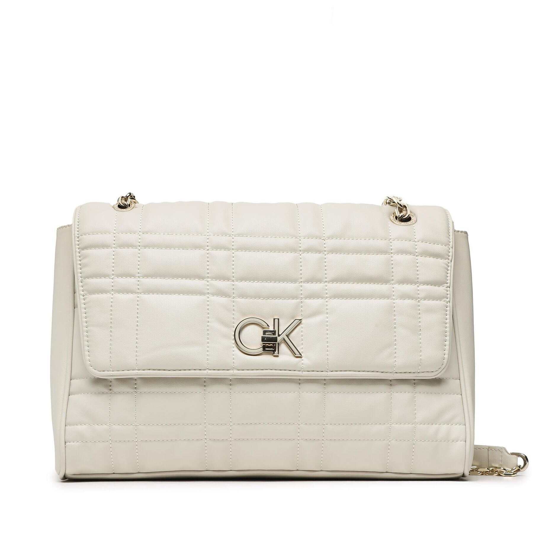 Calvin Klein Táska Re-Lock Quilt Shoulder Bag Lg K60K609884 Bézs - Pepit.hu