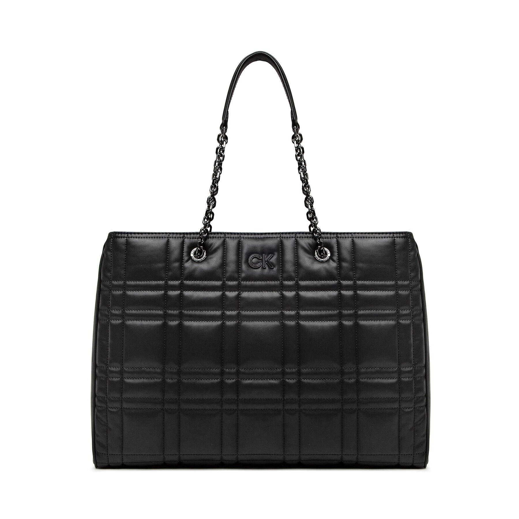 Calvin Klein Táska Re-Lock Quilt Tote W/Lp Cmpt K60K609880 Fekete - Pepit.hu