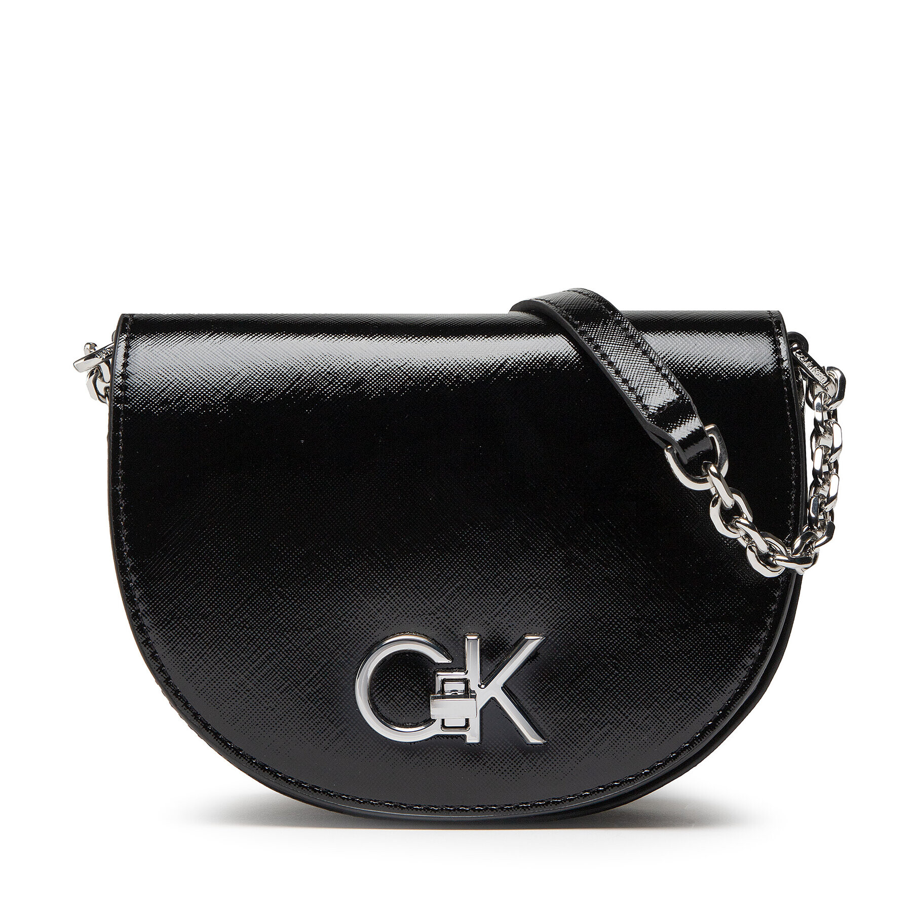 Calvin Klein Táska Re-Lock Saddle Bag Mini Saffiano K60K609878 Fekete - Pepit.hu