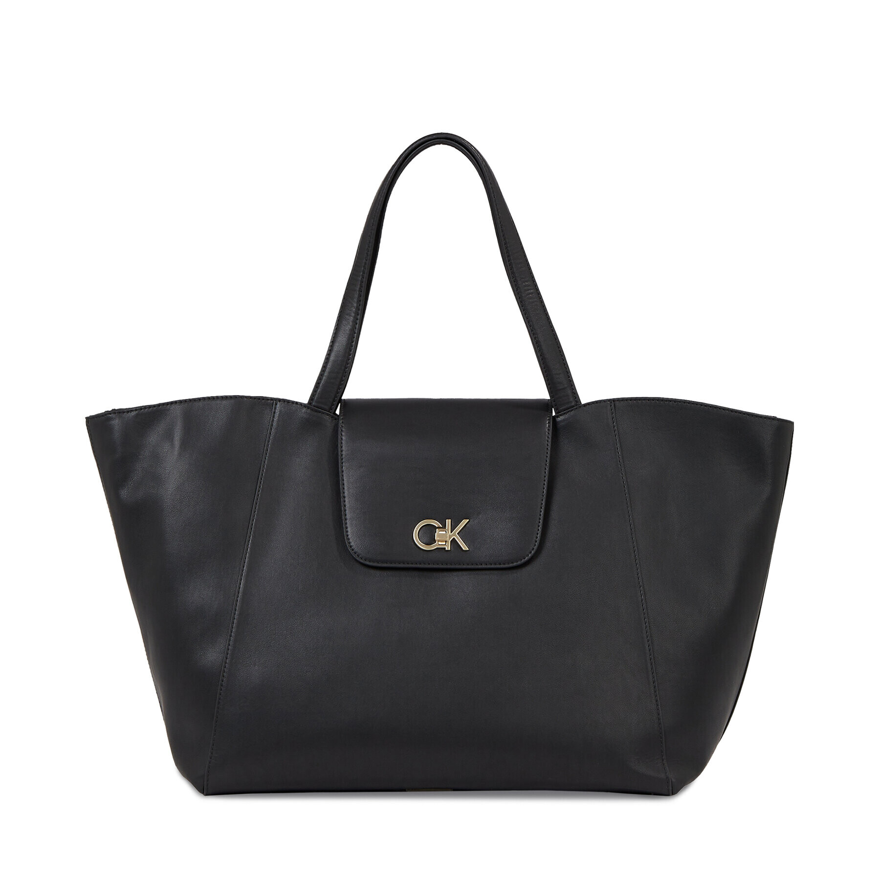 Calvin Klein Táska Re-Lock Shopper W/Flap K60K611052 Fekete - Pepit.hu