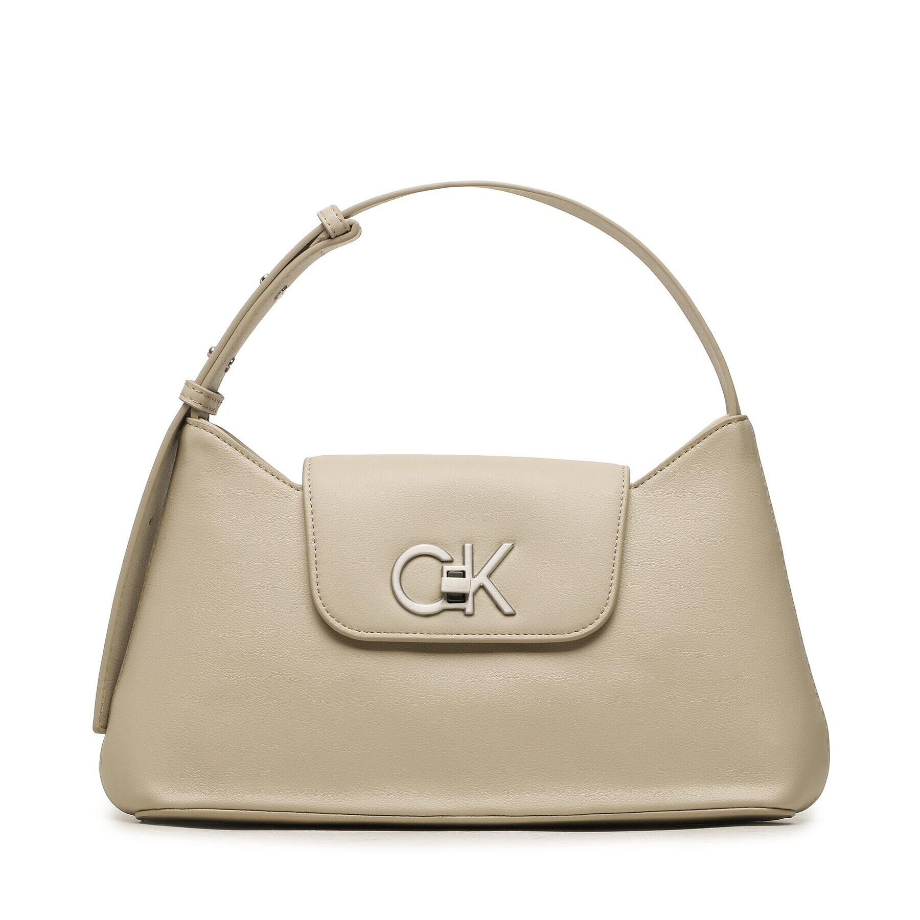 Calvin Klein Táska Re-Lock Shoulder Bag Md K60K610769 Bézs - Pepit.hu