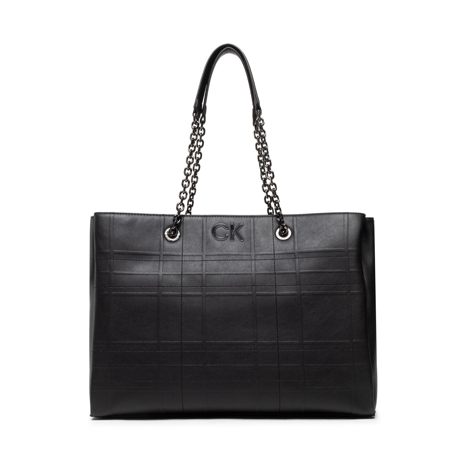 Calvin Klein Táska Re-Lock Tote Quilt K60K609689 Fekete - Pepit.hu