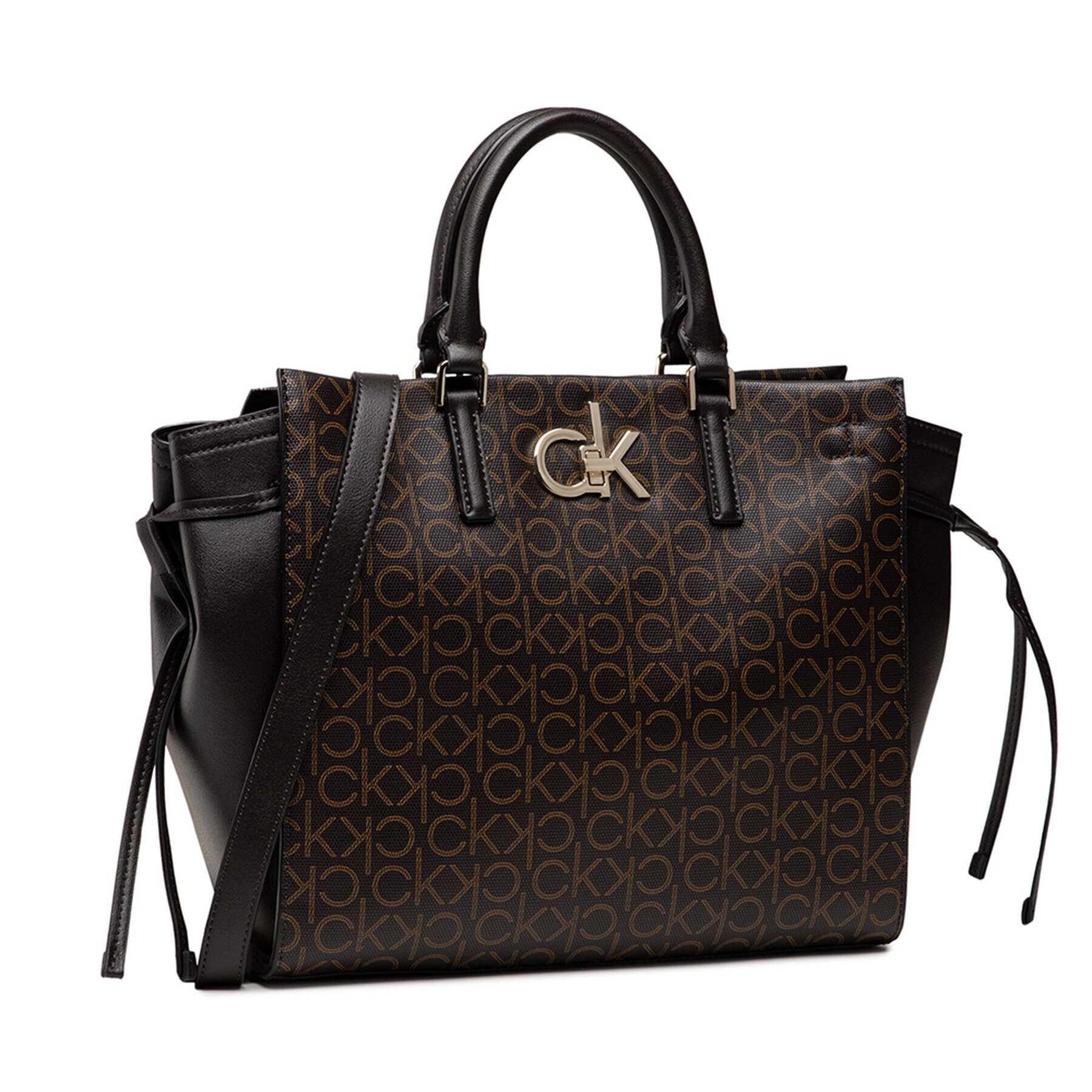 Calvin Klein Táska Tote Md Monogram Mix K60K608314 Barna - Pepit.hu