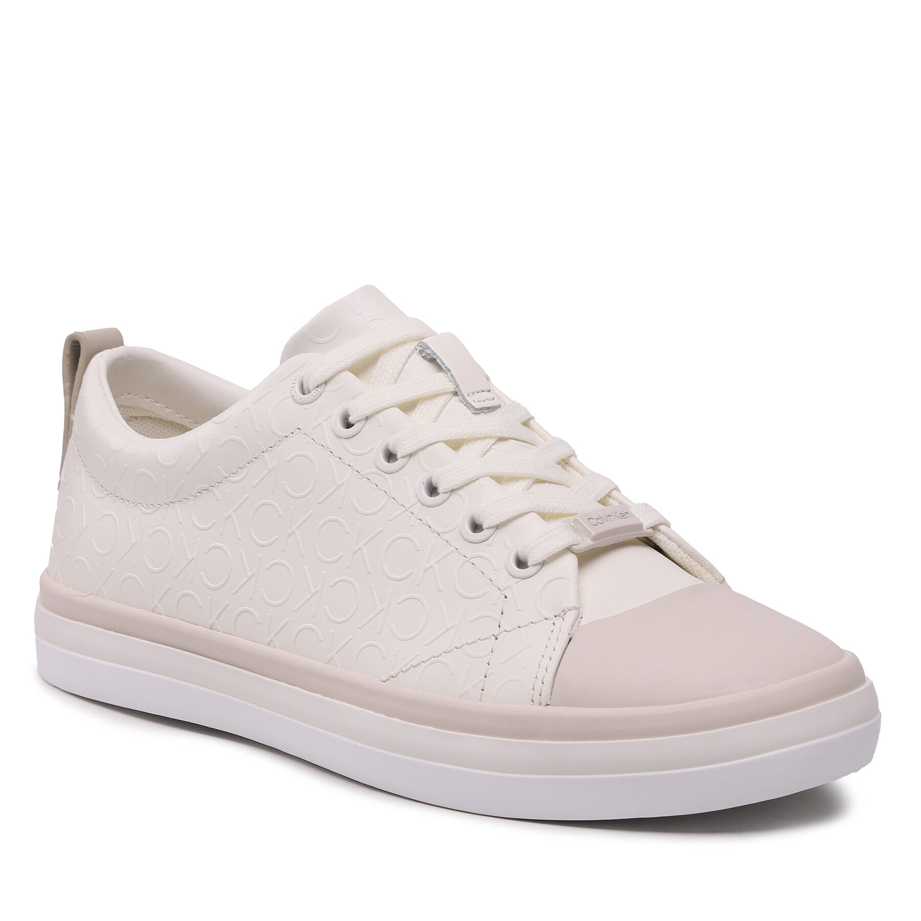 Calvin Klein Tornacipő Low Prof Vulc Lace Up HW0HW01412 Bézs - Pepit.hu